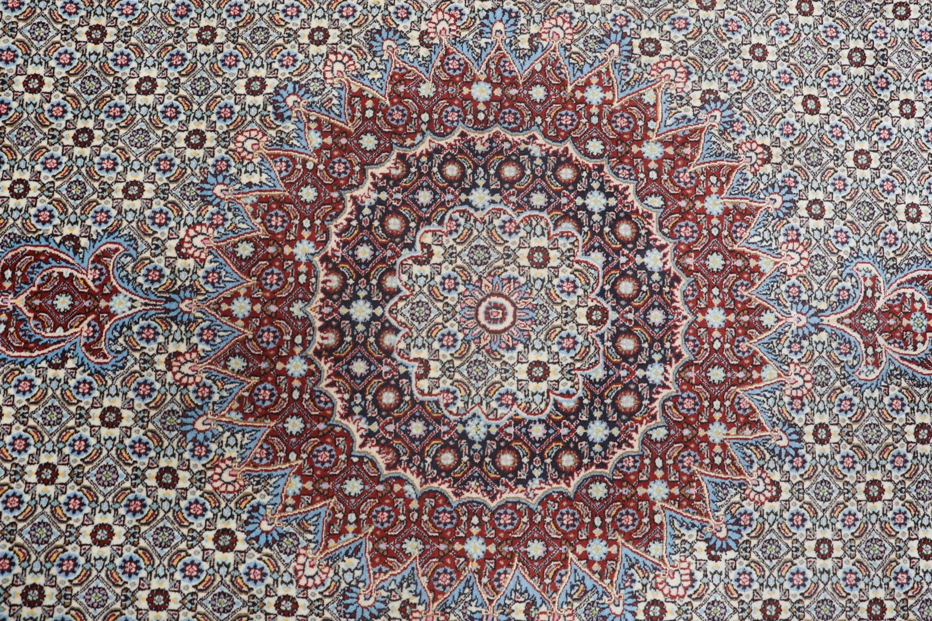 Moud Persian Rug — hand-knotted, 195 × 305 cm, Wool