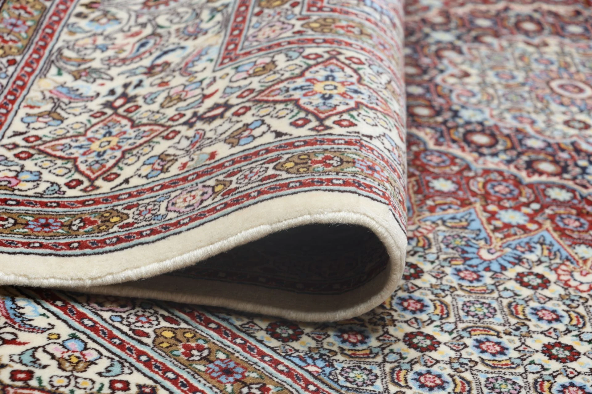 Moud Persian Rug — hand-knotted, 195 × 305 cm, Wool