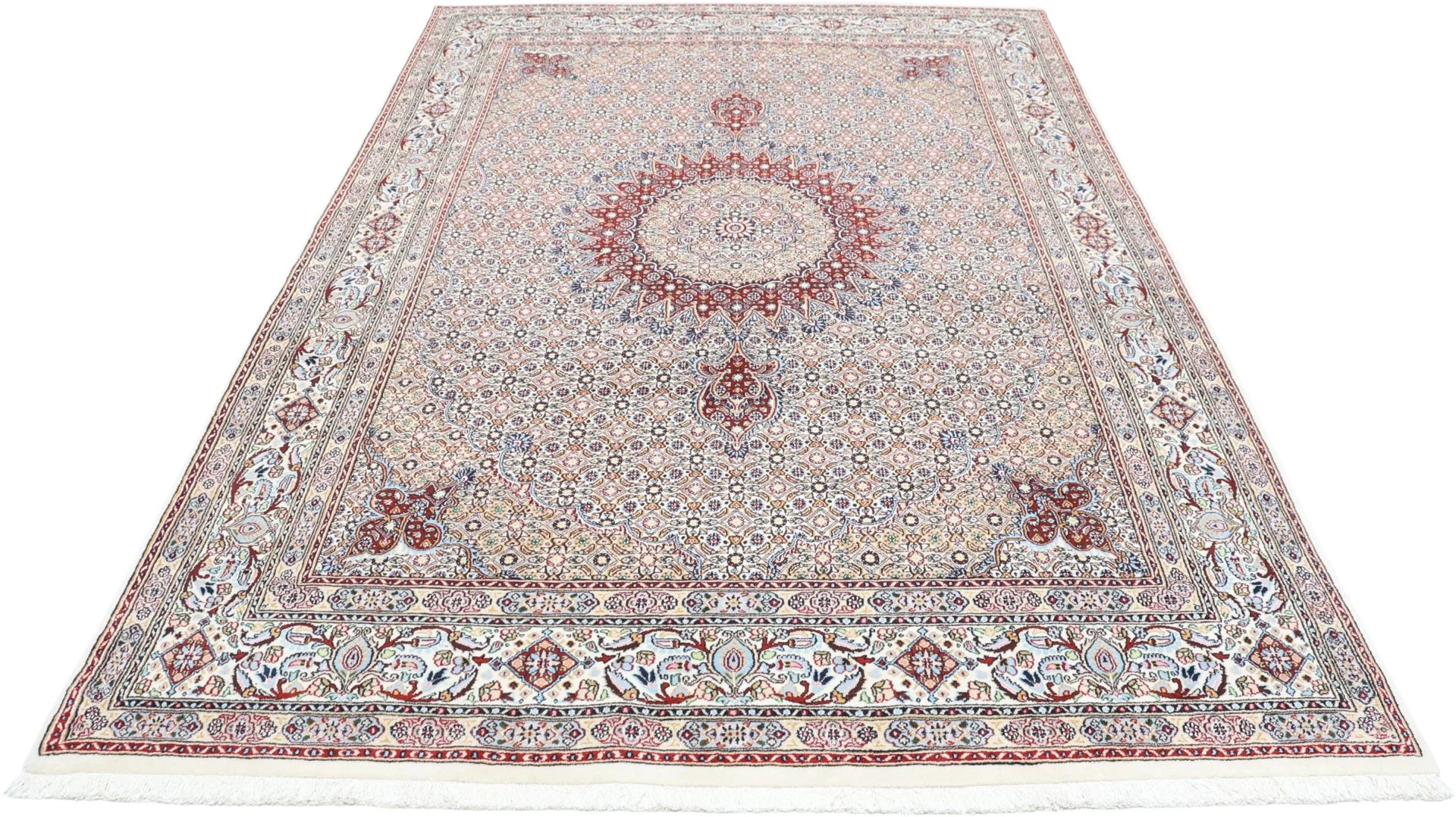 Moud Persian Rug 190 × 290 cm, Wool, hand-knotted