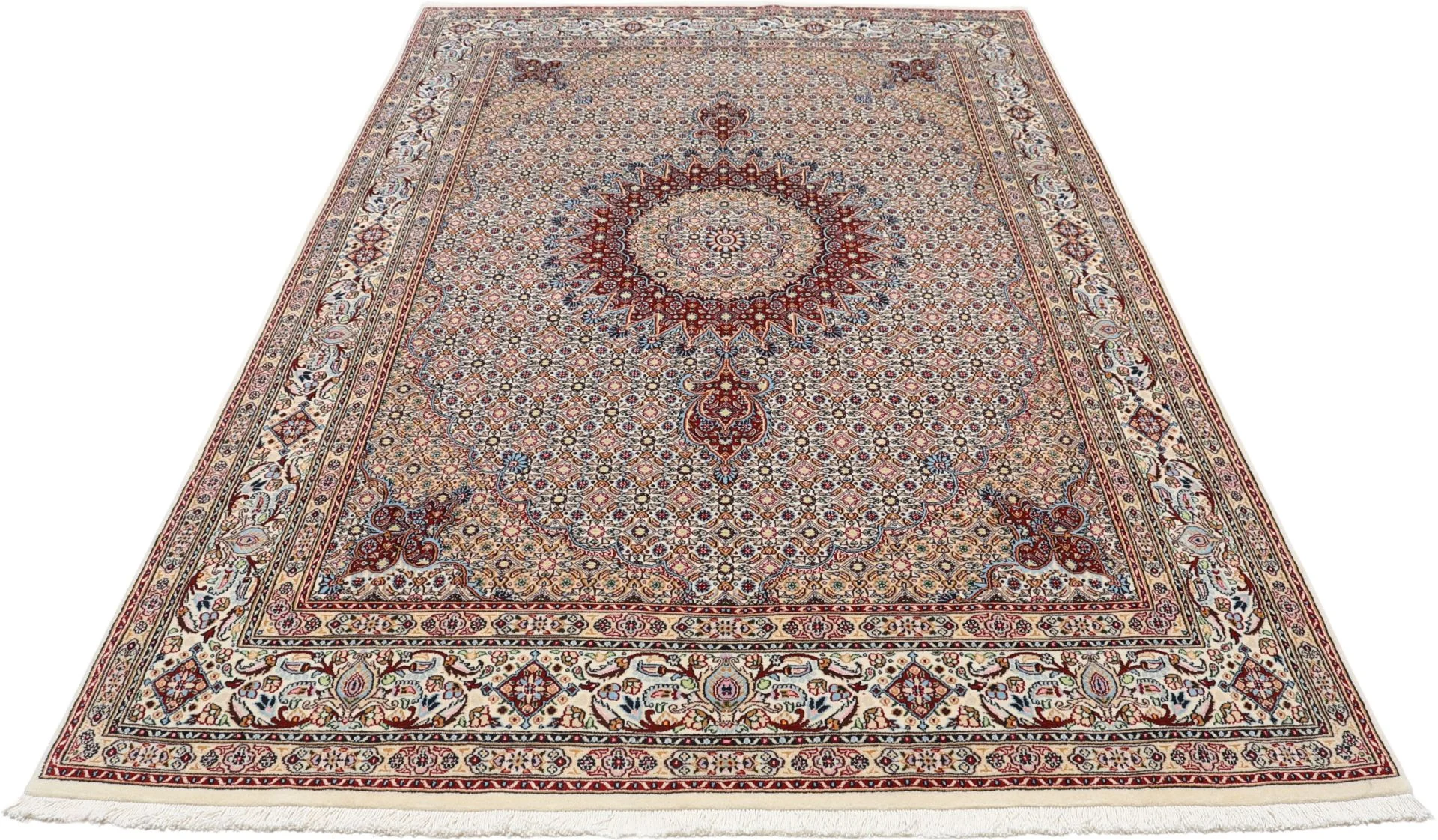 Moud Persian Rug 190 × 290 cm, Wool, hand-knotted