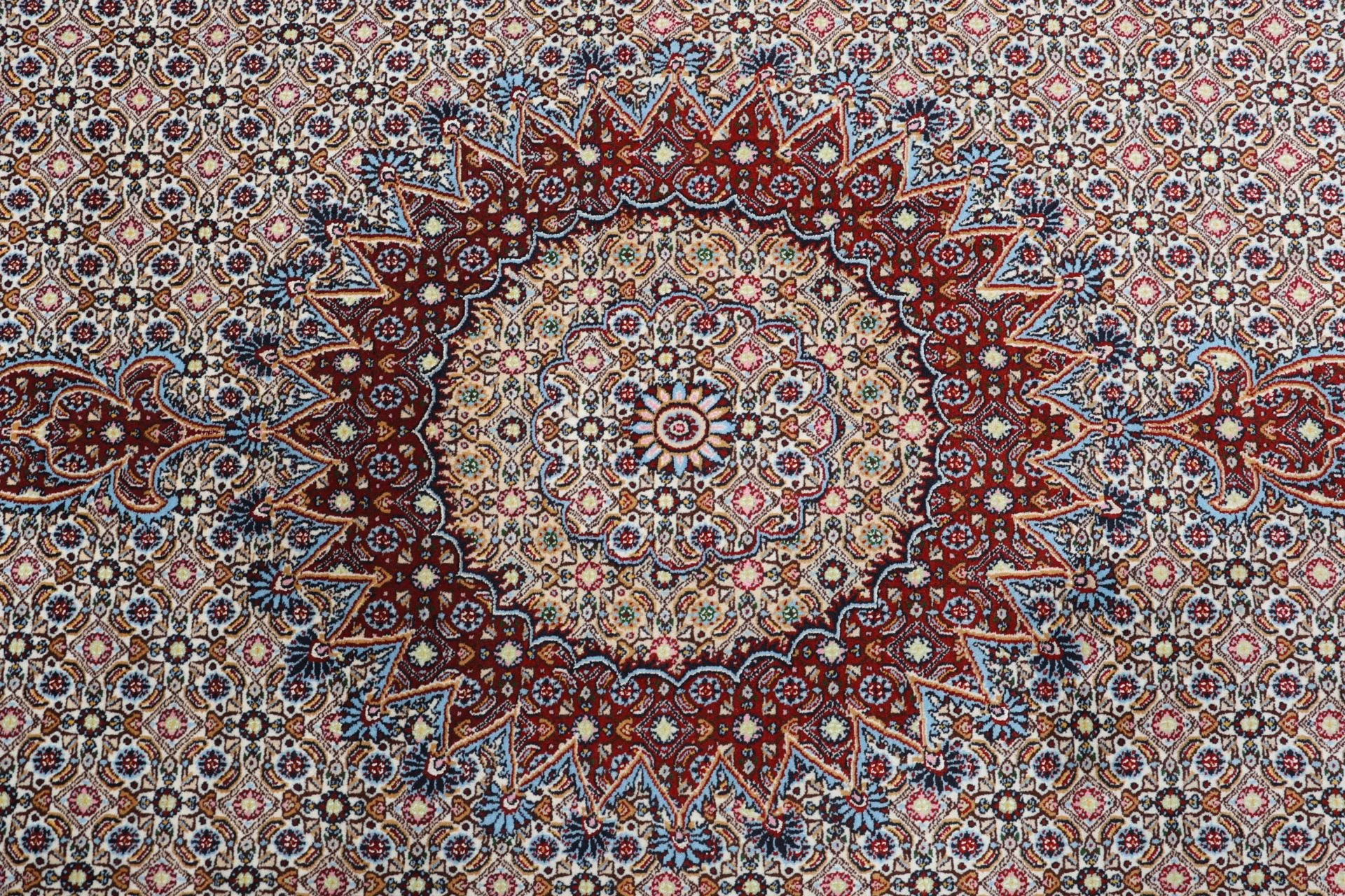 Moud Persian Rug 190 × 290 cm, Wool, hand-knotted