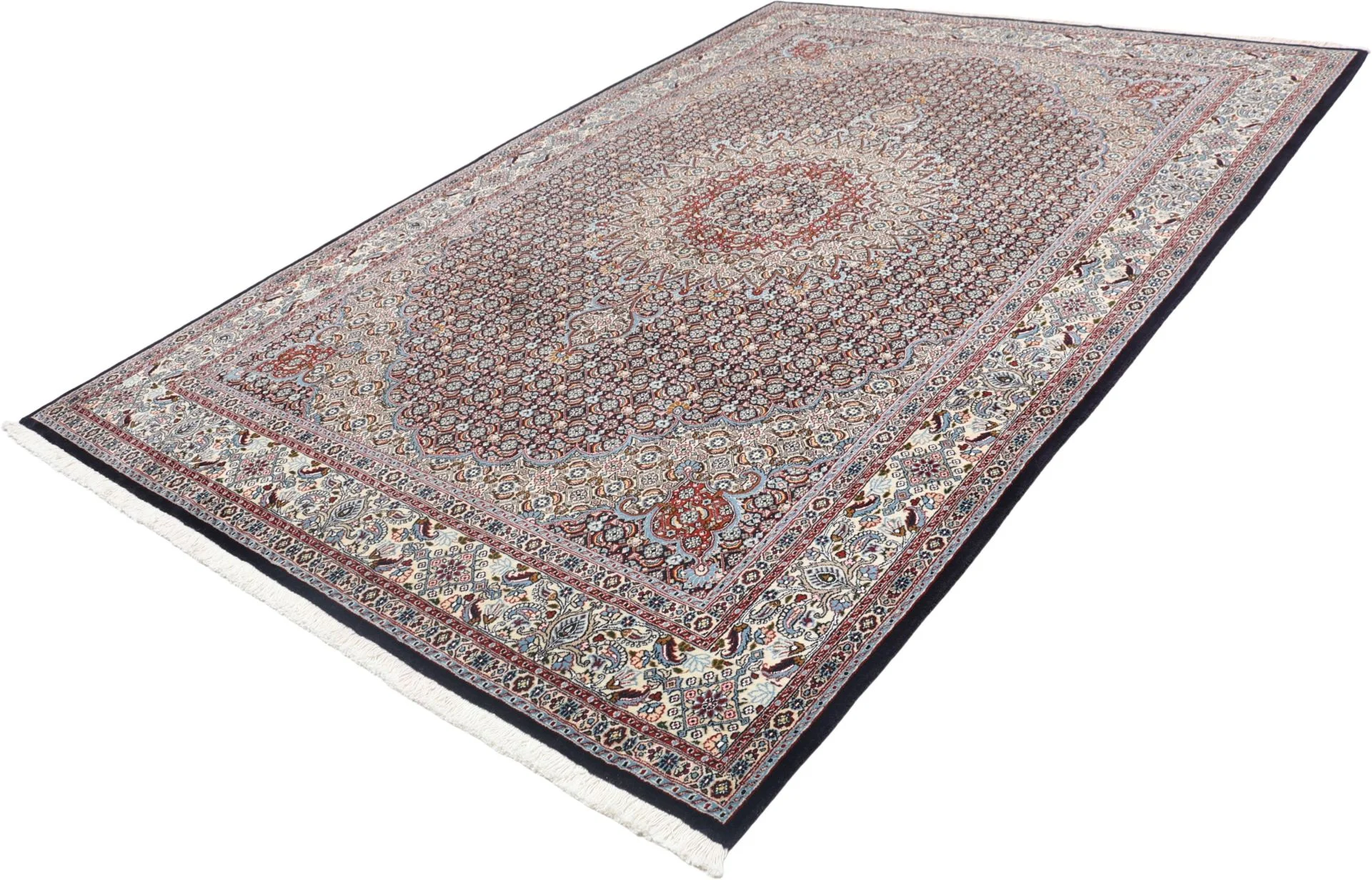 Moud Persian Rug 202 × 295 cm, Wool, hand-knotted