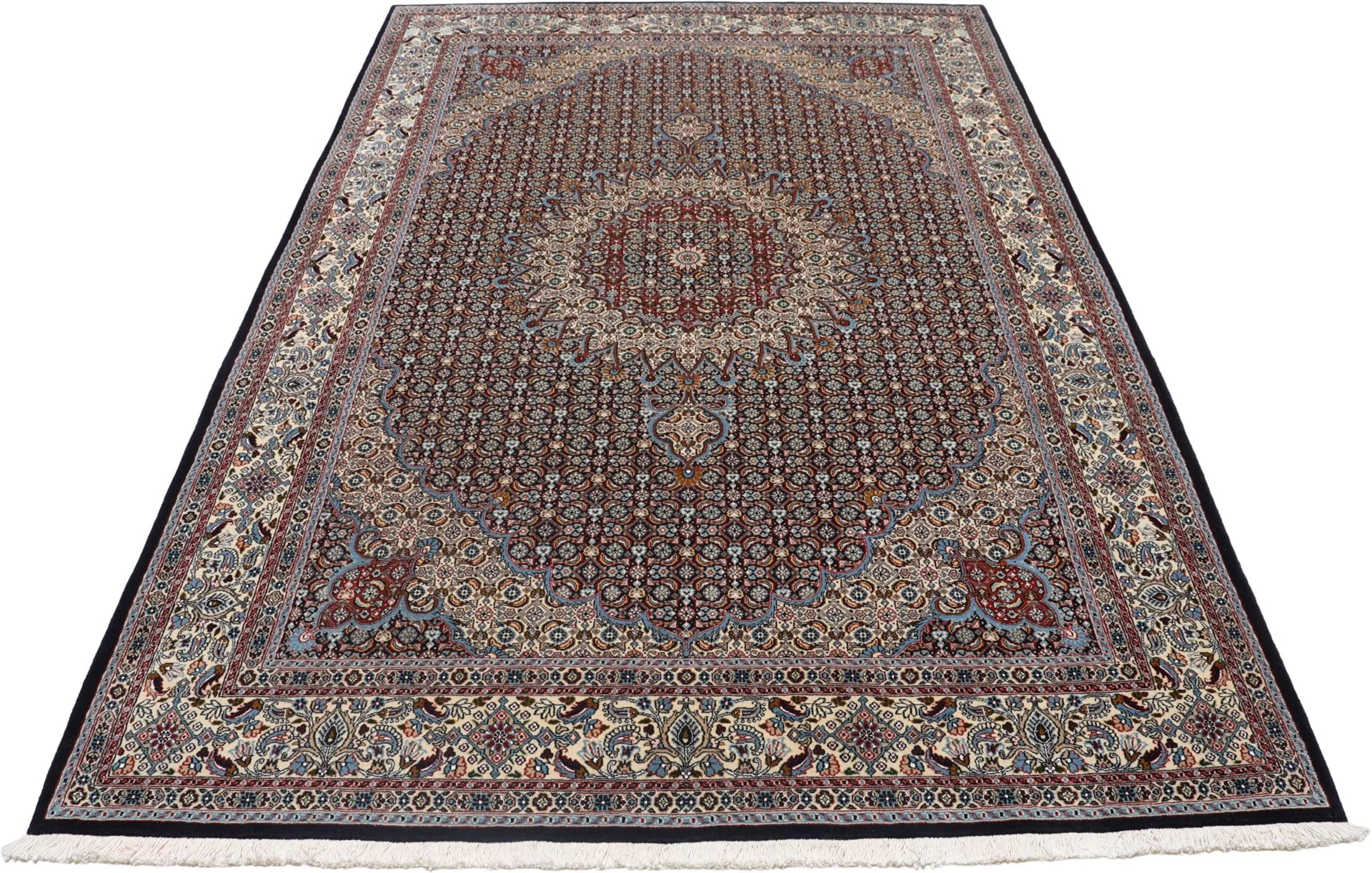 Moud Persian Rug 202 × 295 cm, Wool, hand-knotted
