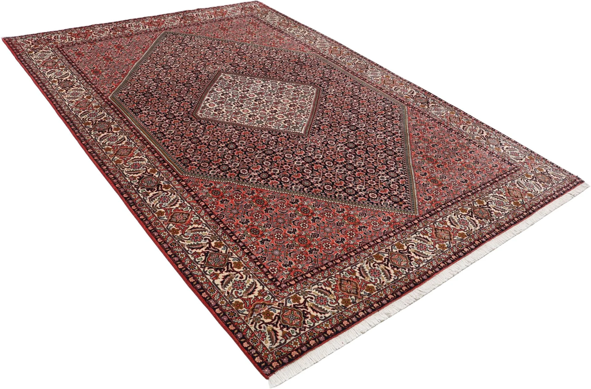 Bijar Persian Rug — hand-knotted, 204 × 307 cm, Wool