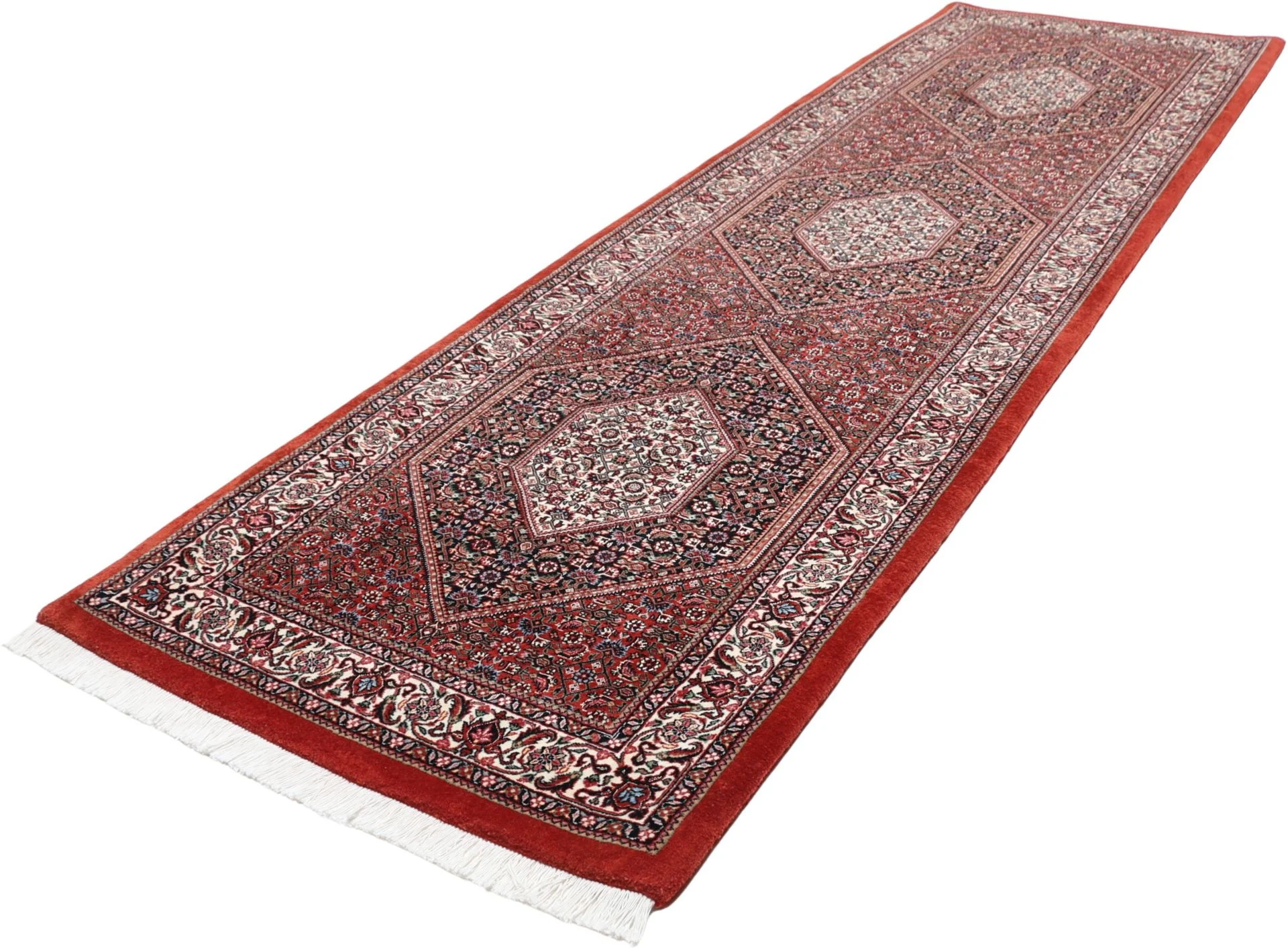 perserteppich-bidjar-90-x-305-cm-schurwolle-seide-handgeknupft-27 Hand-Knotted Wool & Silk Bijar Persian Rug, 90 × 305 cm