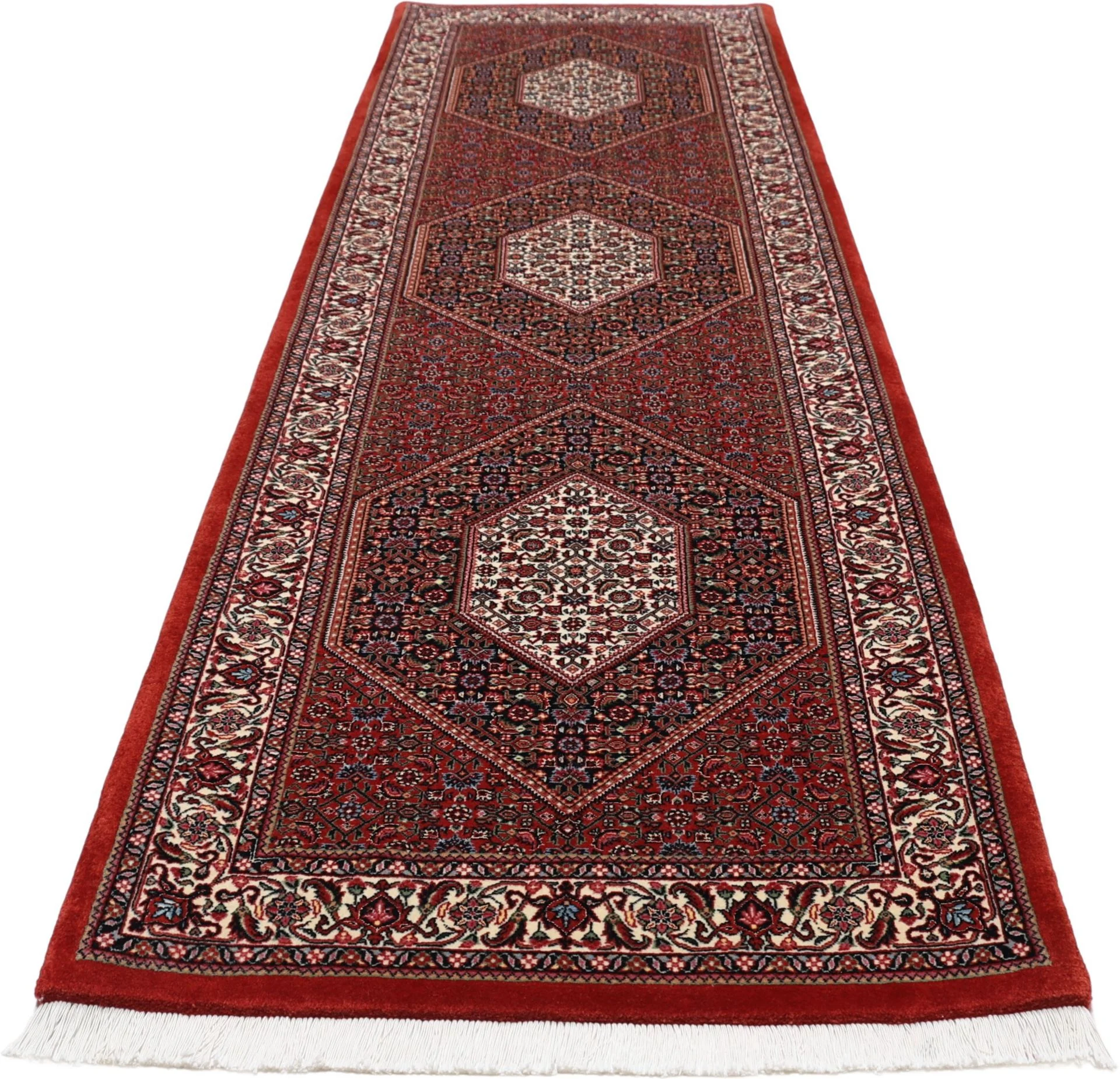 perserteppich-bidjar-90-x-305-cm-schurwolle-seide-handgeknupft-33 Hand-Knotted Wool & Silk Bijar Persian Rug, 90 × 305 cm