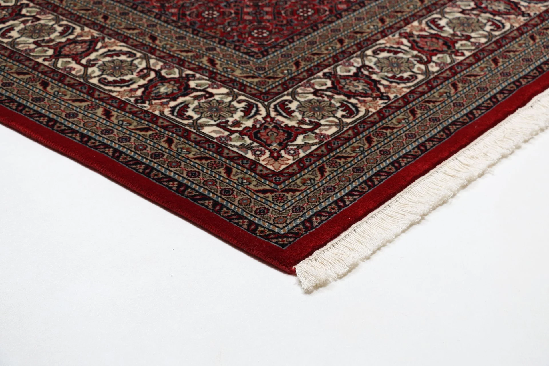 Hand-Knotted Wool Bijar Indian Rug, 251 × 306 cm