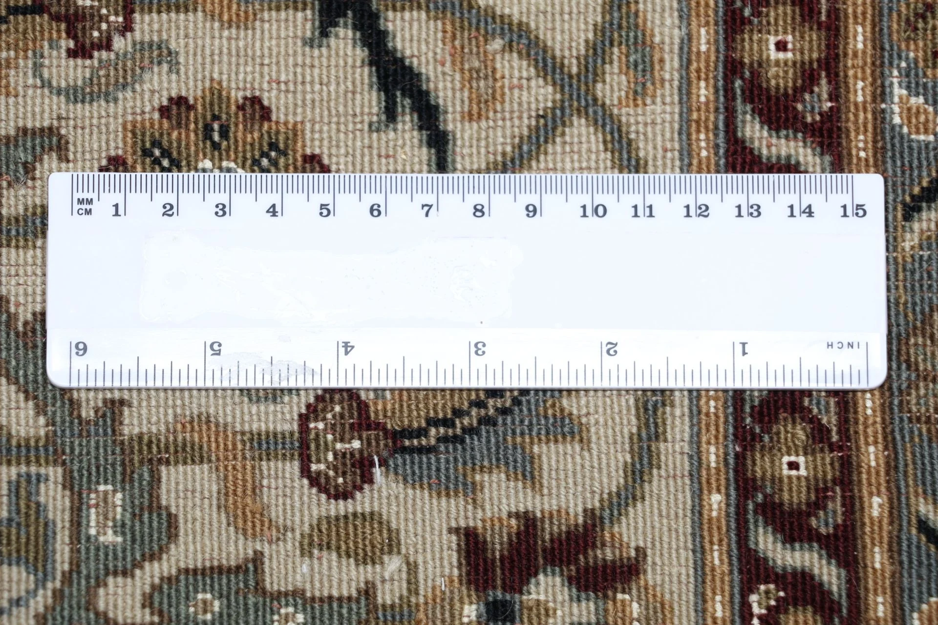 Hand-Knotted Wool Tabriz Indian Rug, 253 × 304 cm
