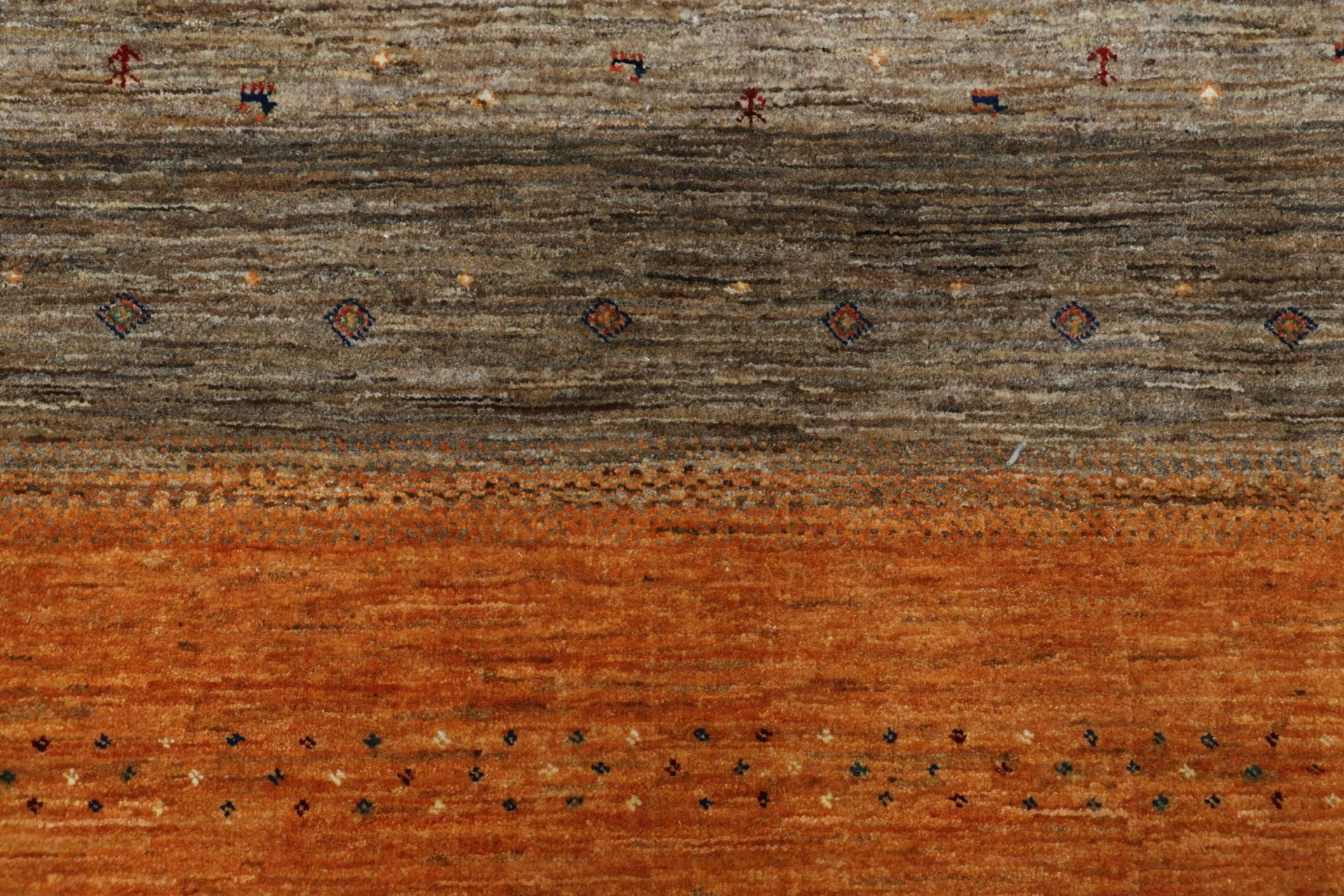 Hand-Knotted Wool Loribaft Indian Rug, 254 × 302 cm