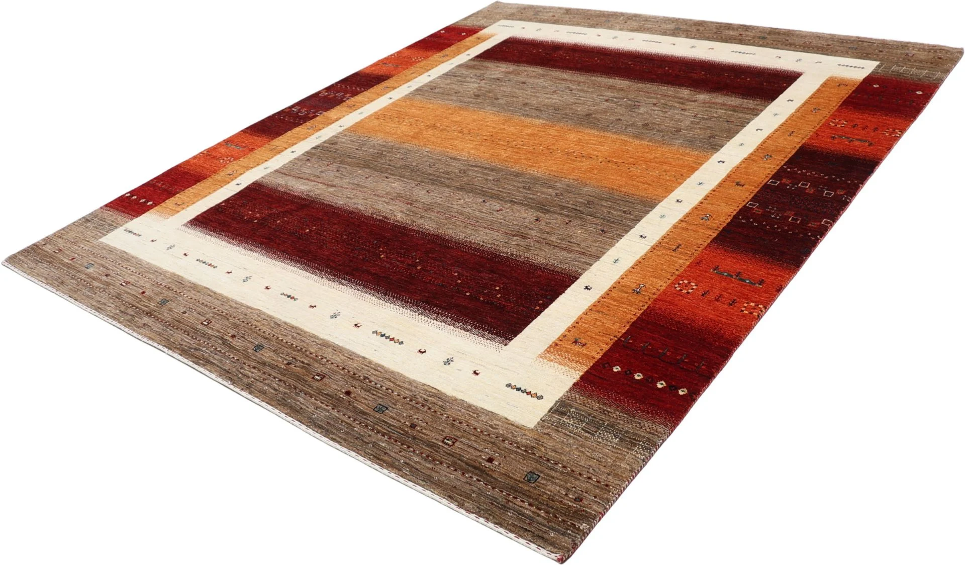 Loribaft Indian Rug — hand-knotted, 258 × 355 cm, Wool