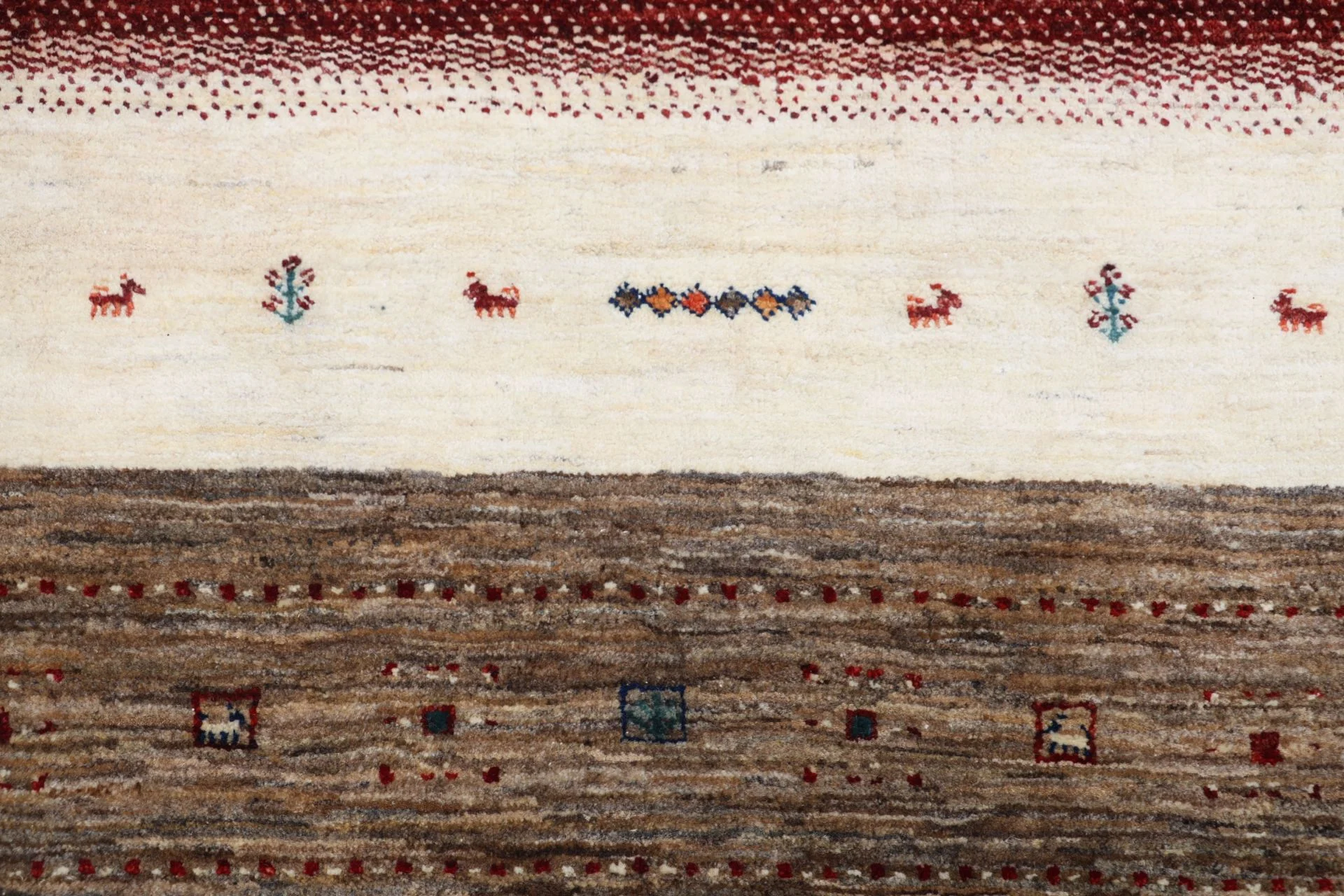 Loribaft Indian Rug — hand-knotted, 258 × 355 cm, Wool
