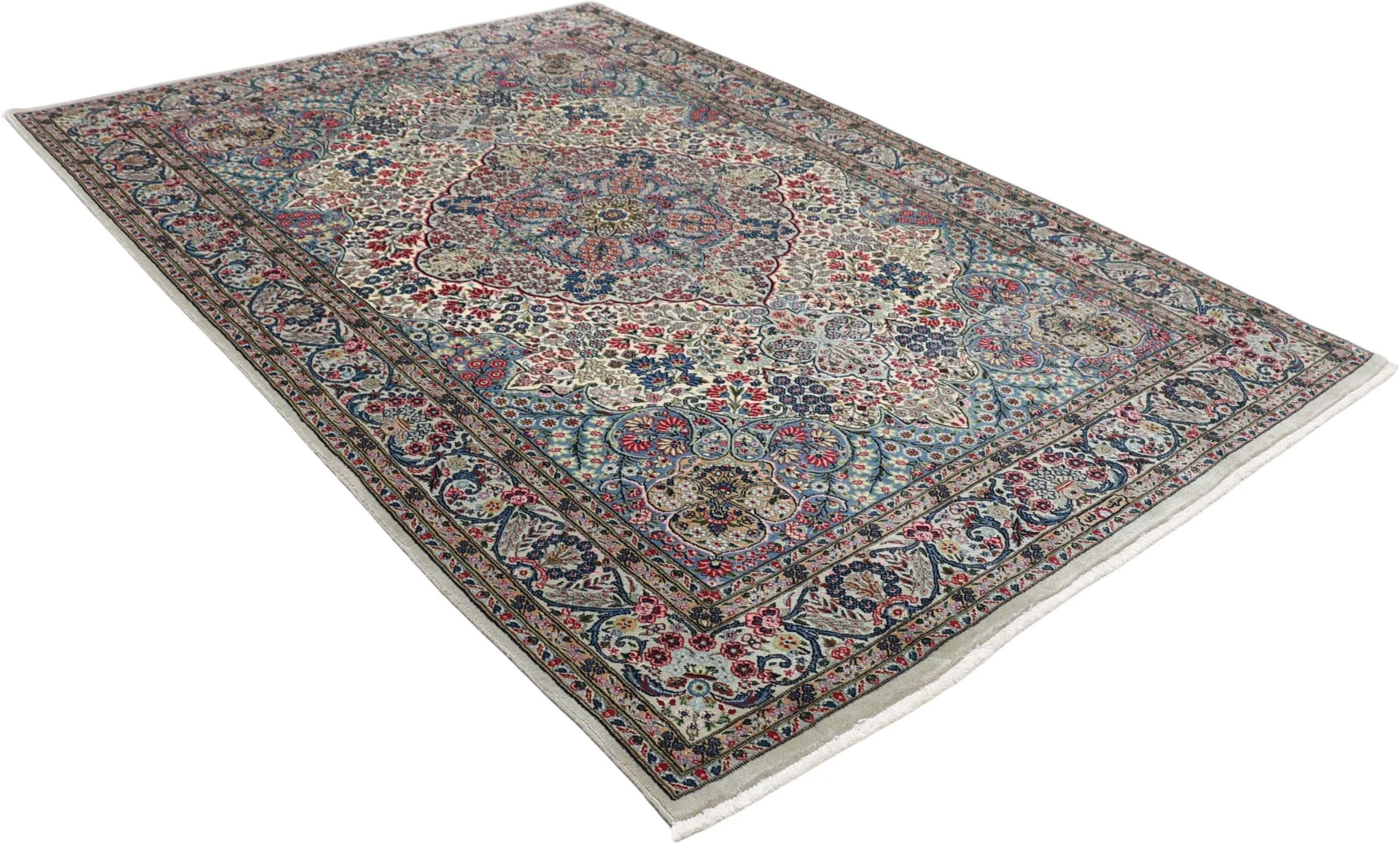 perserteppich-kirman-163-x-245-cm-schurwolle-seide-handgeknupft-13 Kerman Persian Rug — hand-knotted, 163 × 245 cm, Wool & Silk