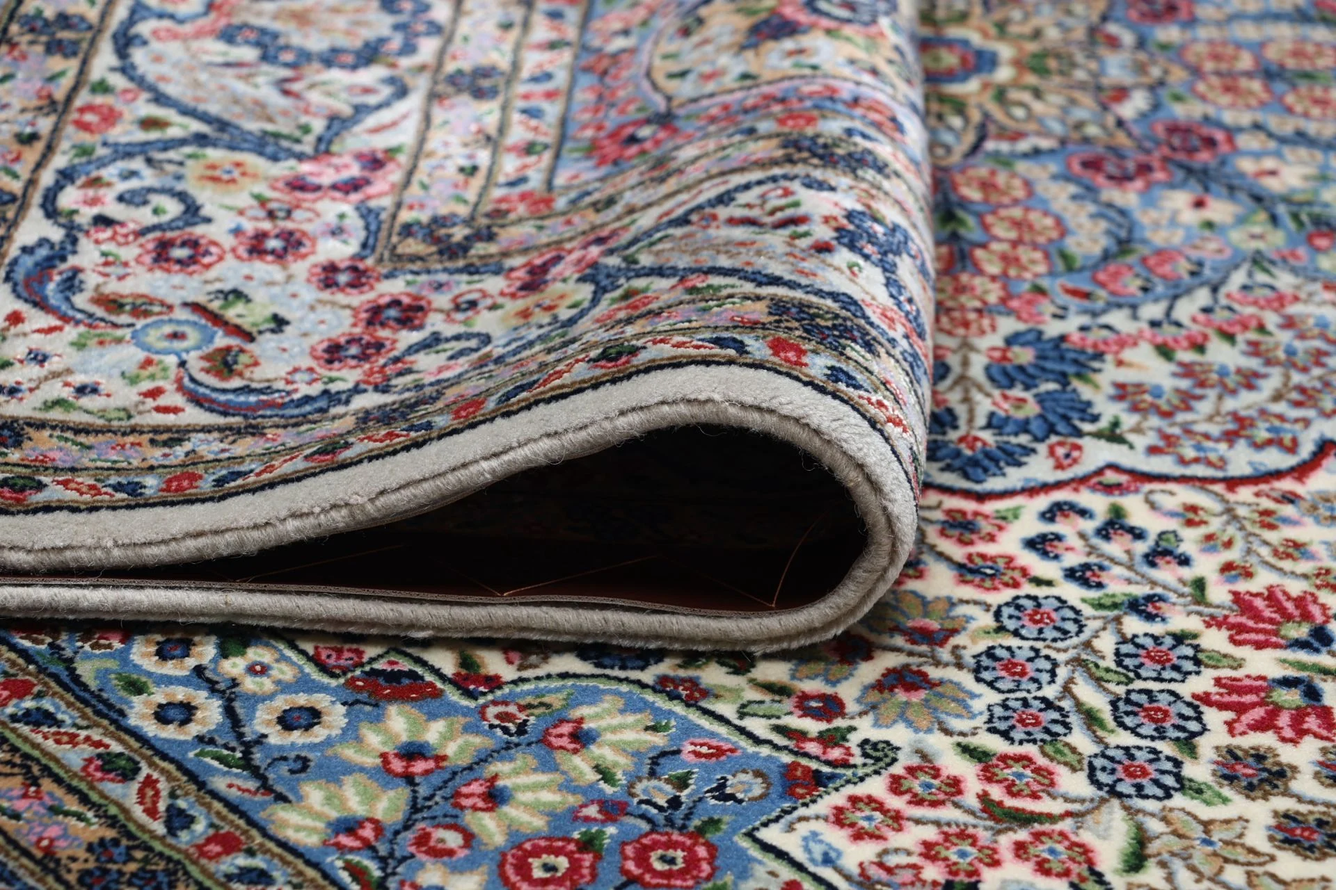 perserteppich-kirman-163-x-245-cm-schurwolle-seide-handgeknupft-20 Kerman Persian Rug — hand-knotted, 163 × 245 cm, Wool & Silk