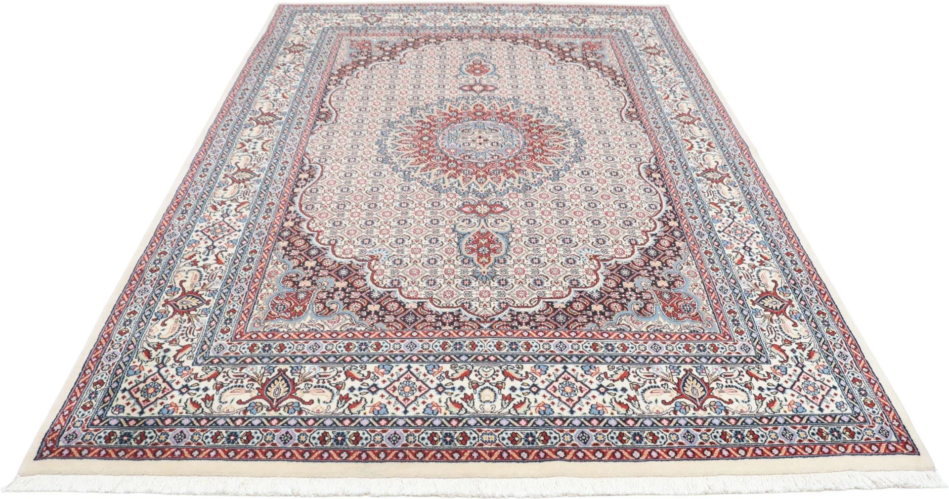 Moud Persian Rug 165 × 245 cm, Wool, hand-knotted