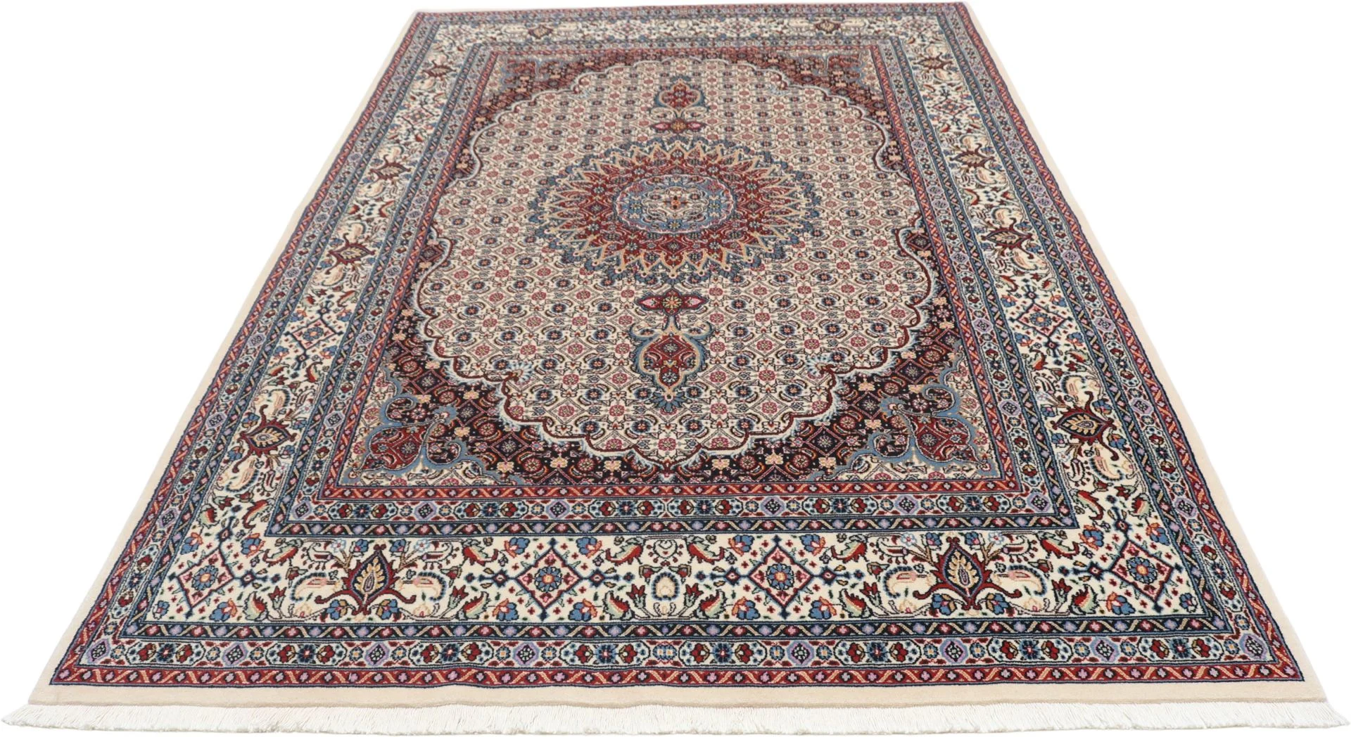 Moud Persian Rug 165 × 245 cm, Wool, hand-knotted