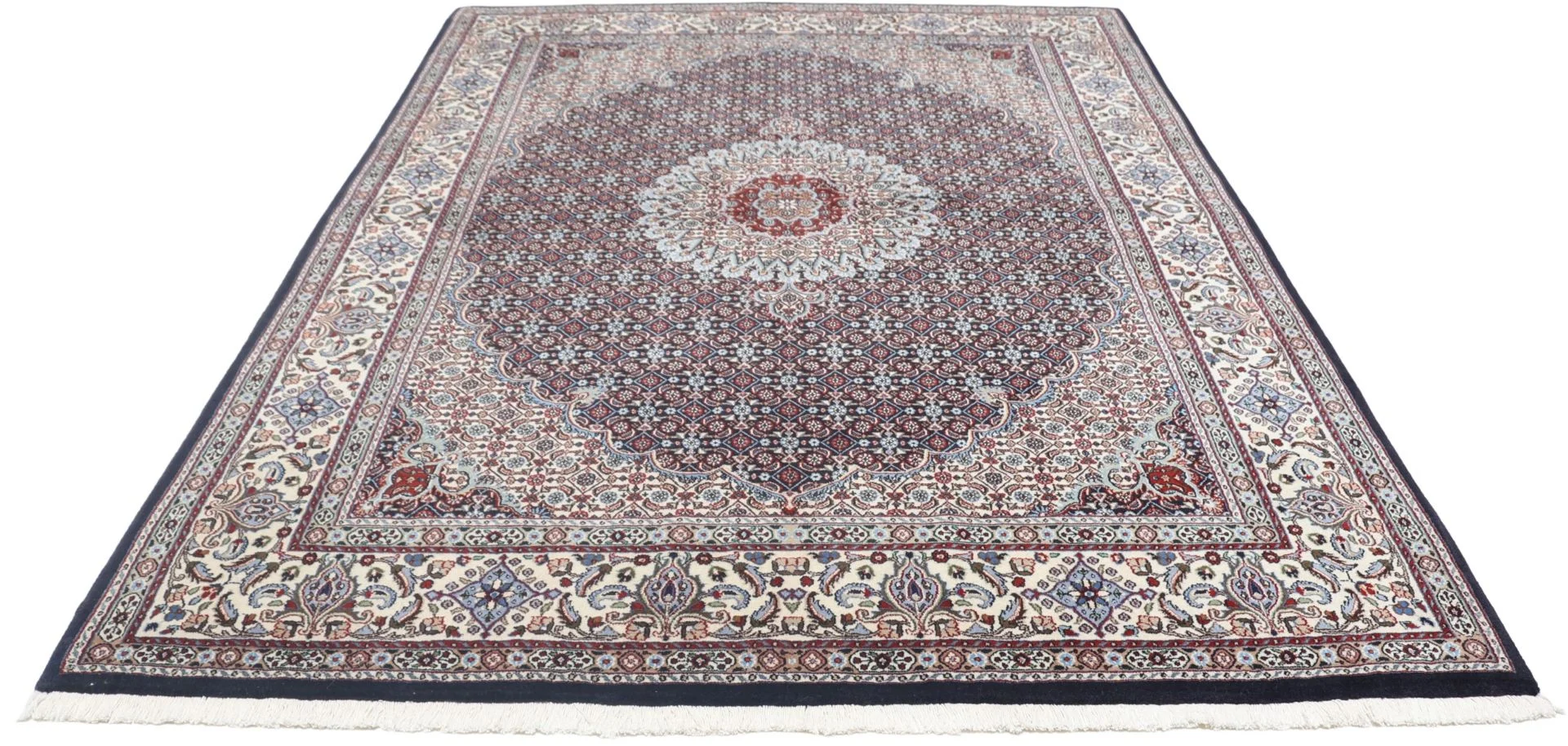 Moud Persian Rug 170 × 235 cm, Wool, hand-knotted