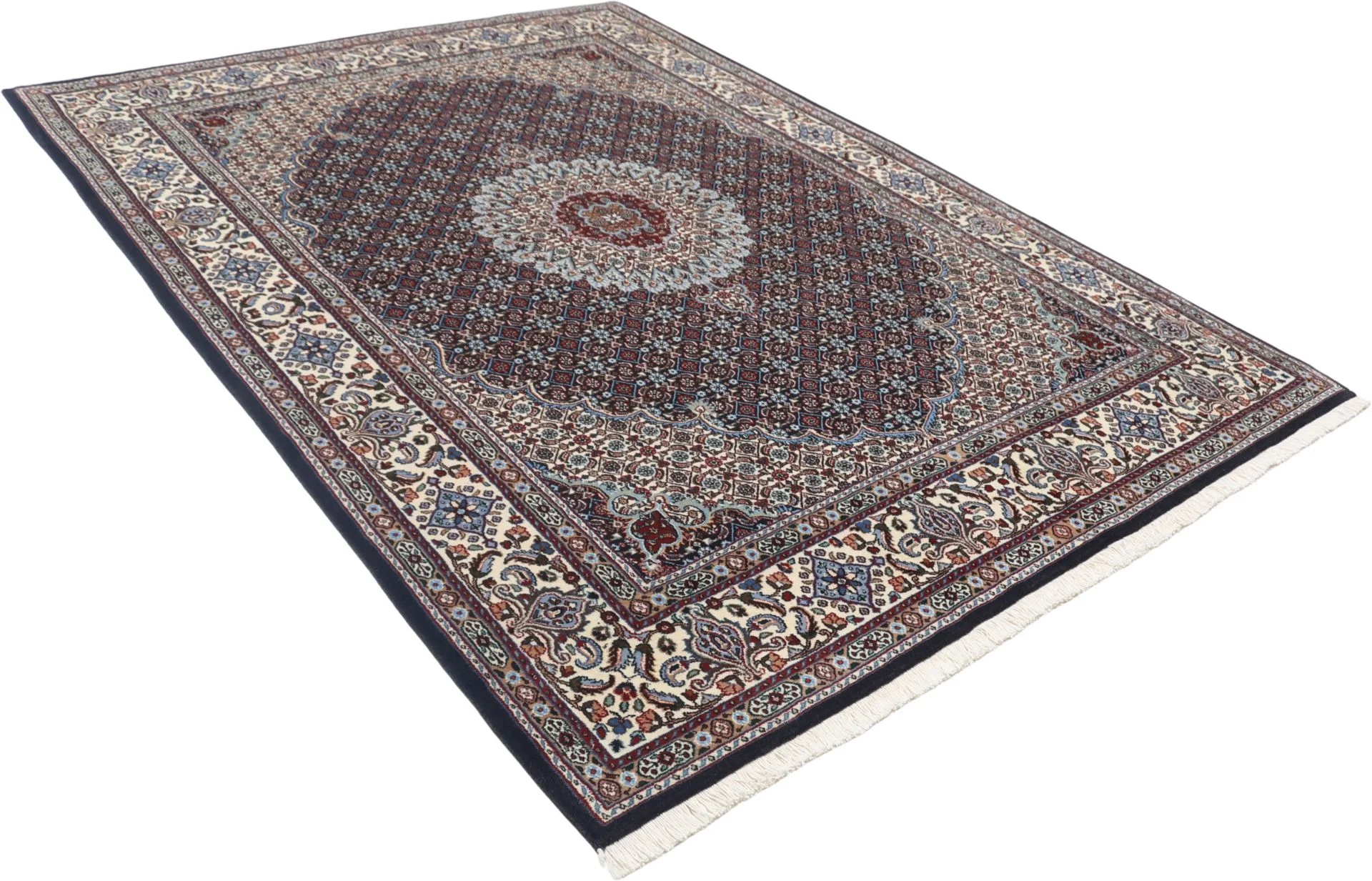 Moud Persian Rug 170 × 235 cm, Wool, hand-knotted