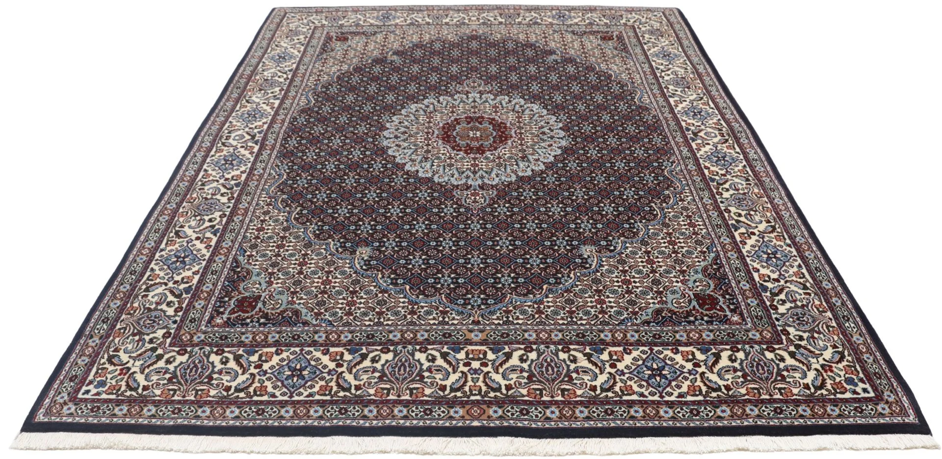 Moud Persian Rug 170 × 235 cm, Wool, hand-knotted
