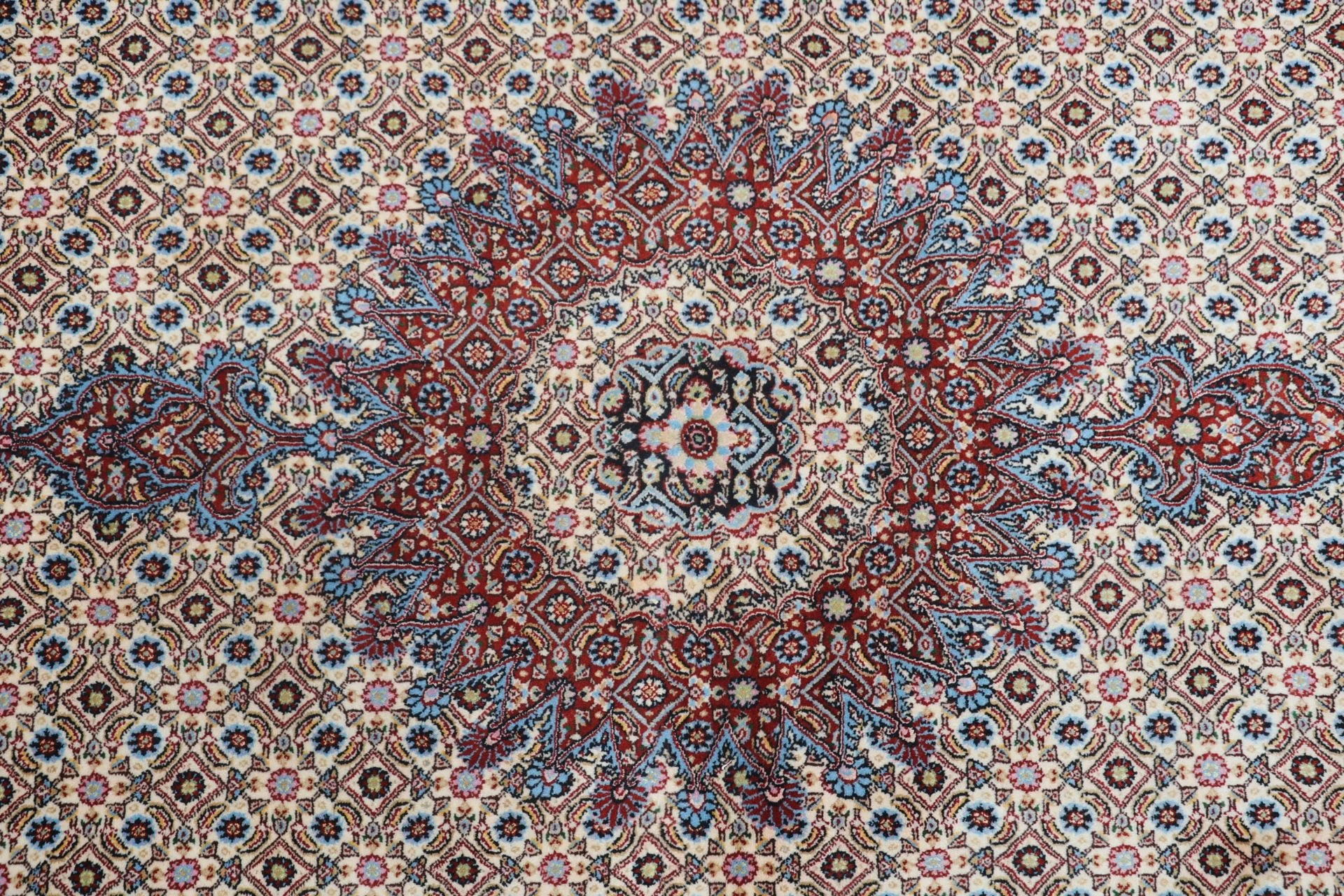 Hand-Knotted Wool Moud Persian Rug, 170 × 244 cm