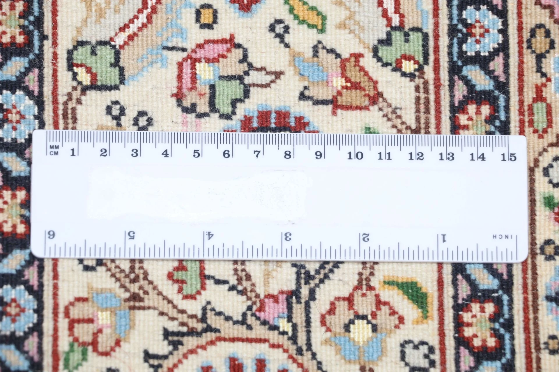 Hand-Knotted Wool Moud Persian Rug, 170 × 244 cm