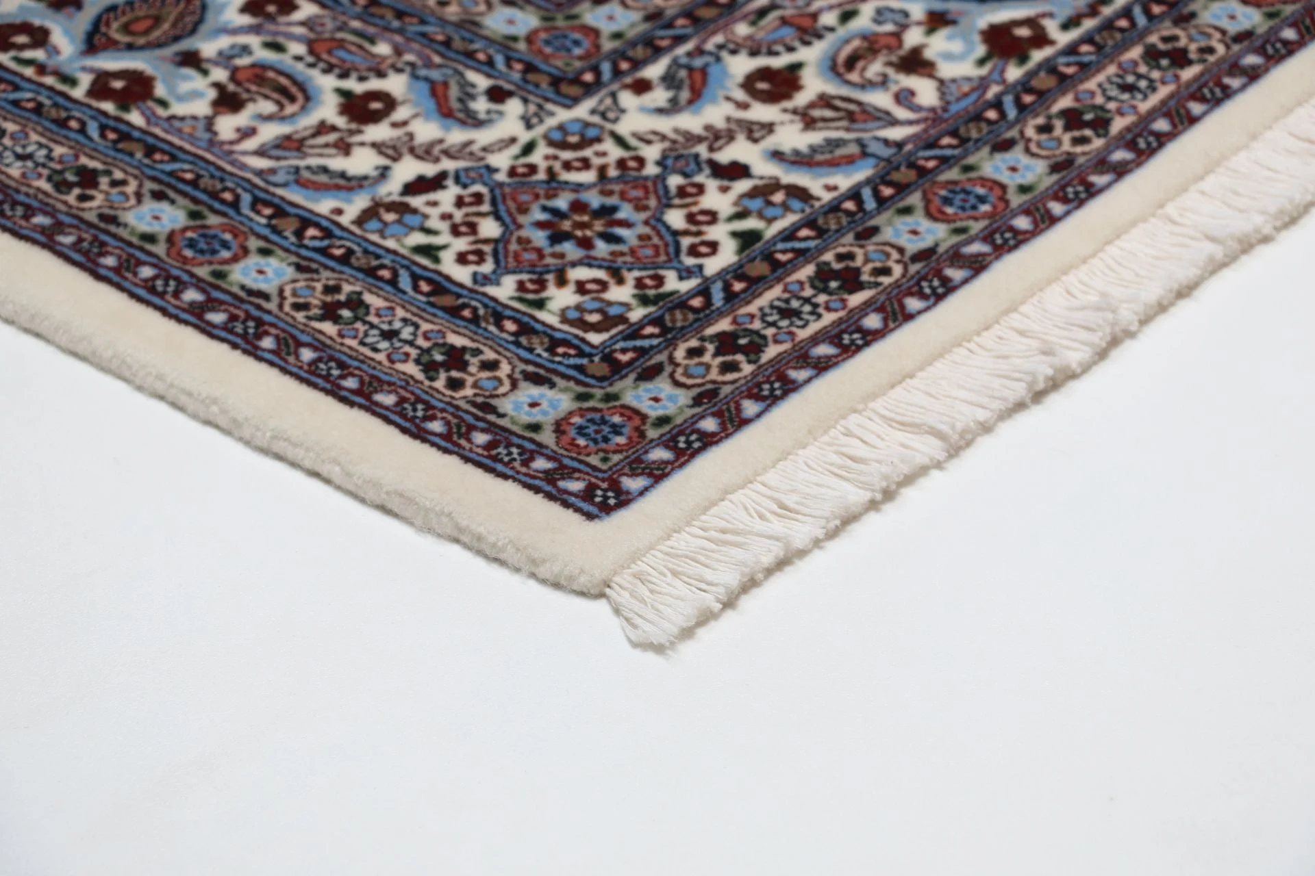 Hand-Knotted Wool Moud Persian Rug, 175 × 247 cm