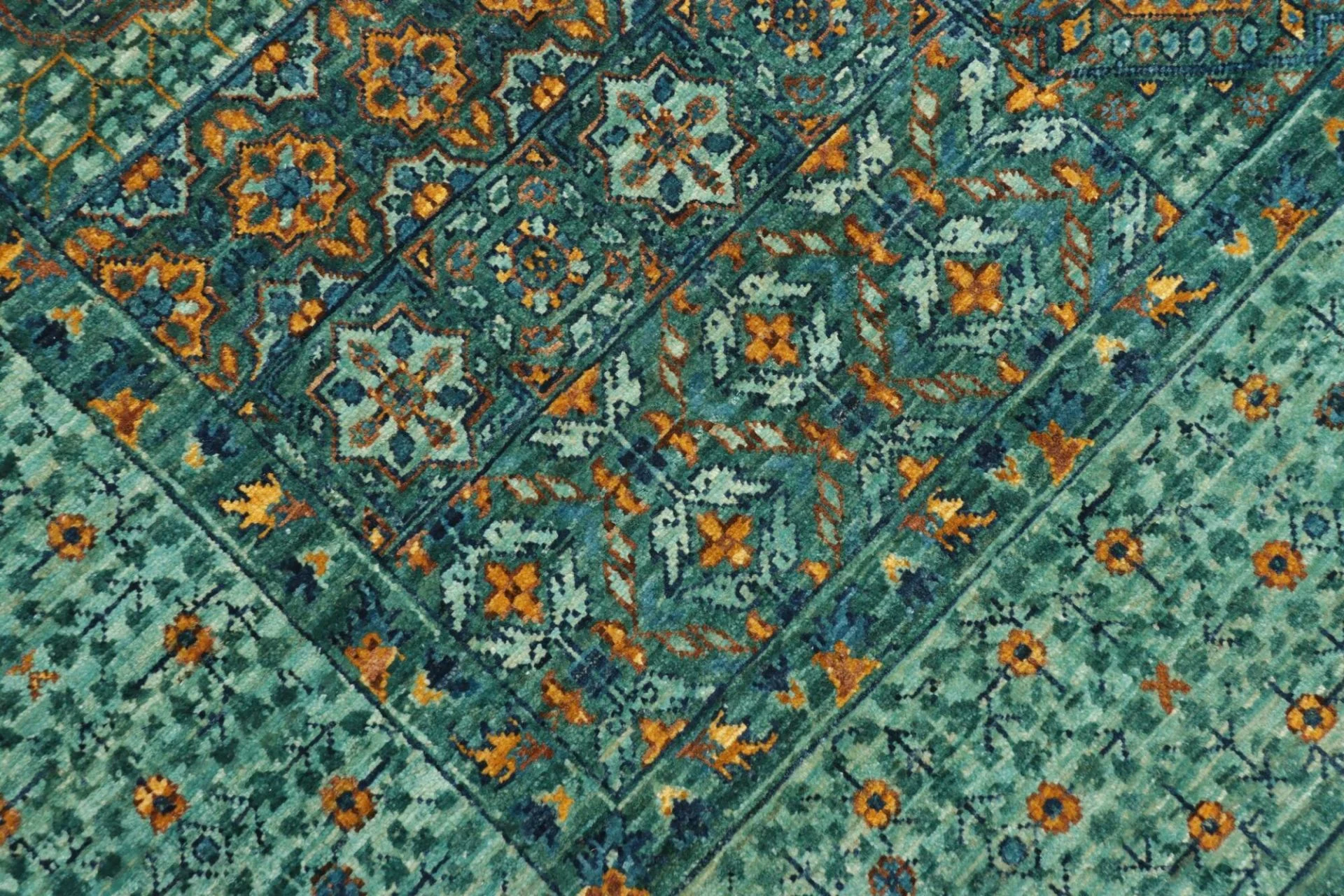 orientteppich-mamluk-170-x-235-cm-schurwolle-handgeknupft-grun-12 Mamluk Pakistani Rug — hand-knotted, 170 × 235 cm, Wool