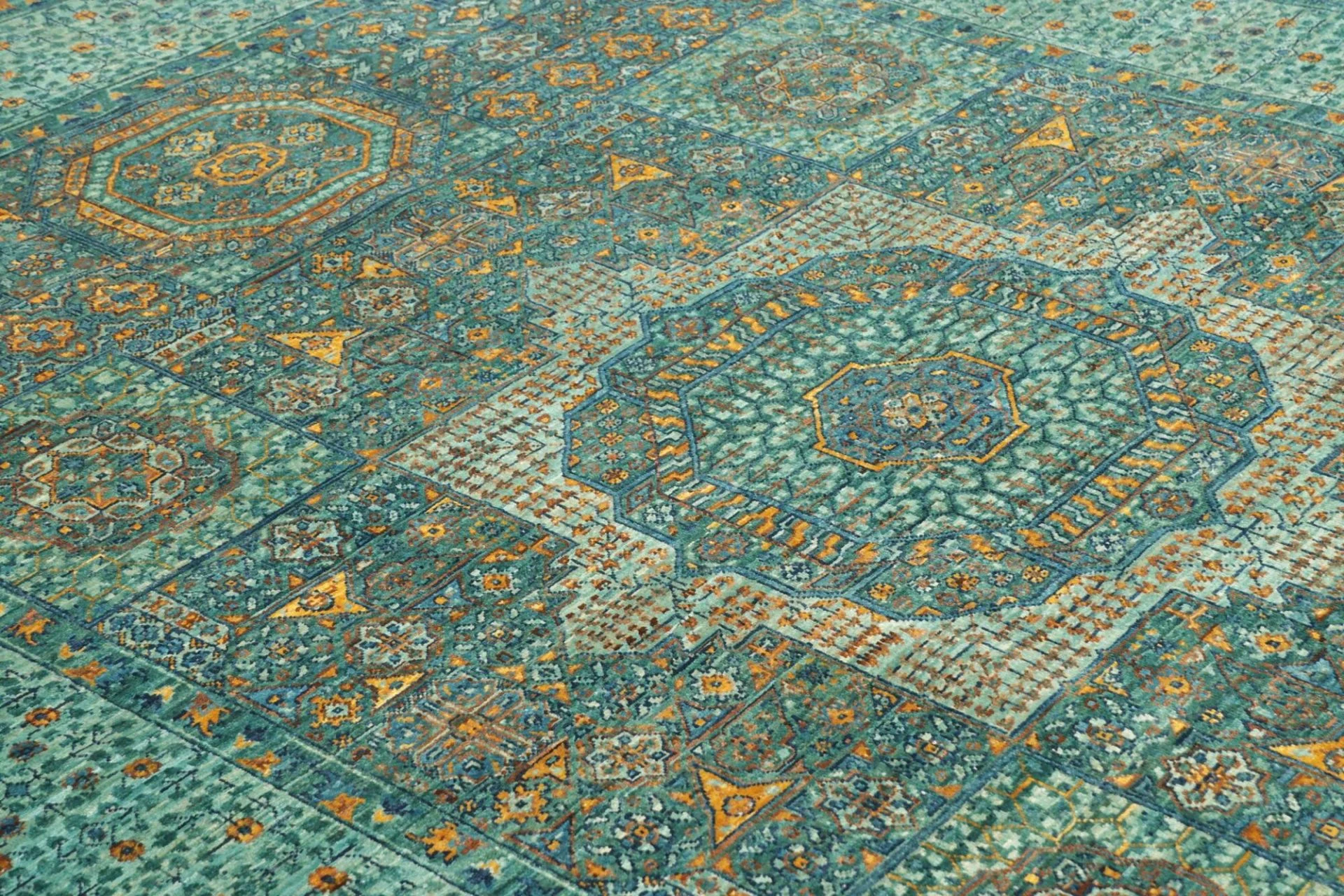 orientteppich-mamluk-170-x-235-cm-schurwolle-handgeknupft-grun-14 Mamluk Pakistani Rug — hand-knotted, 170 × 235 cm, Wool