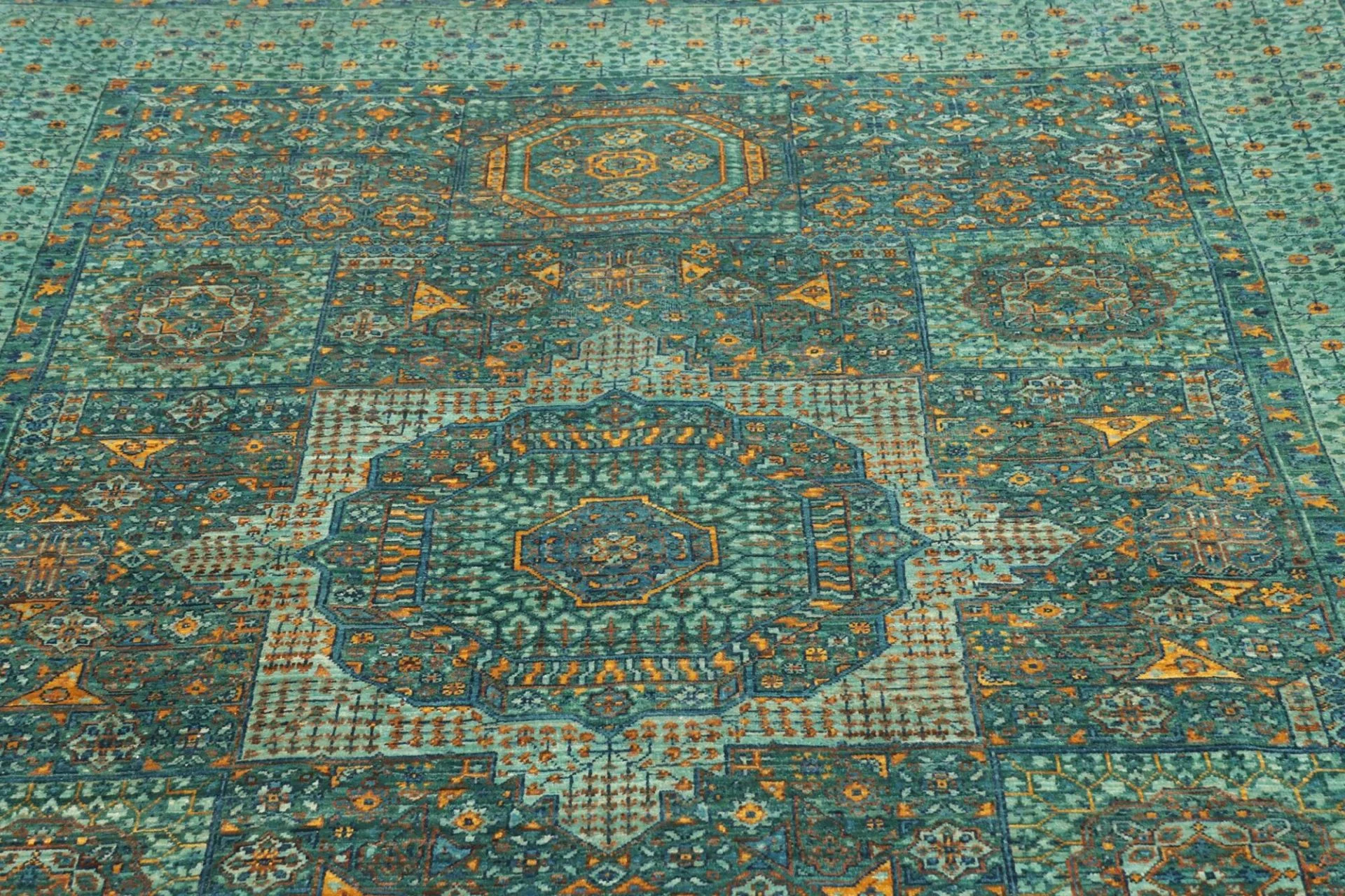 orientteppich-mamluk-170-x-235-cm-schurwolle-handgeknupft-grun-16 Mamluk Pakistani Rug — hand-knotted, 170 × 235 cm, Wool