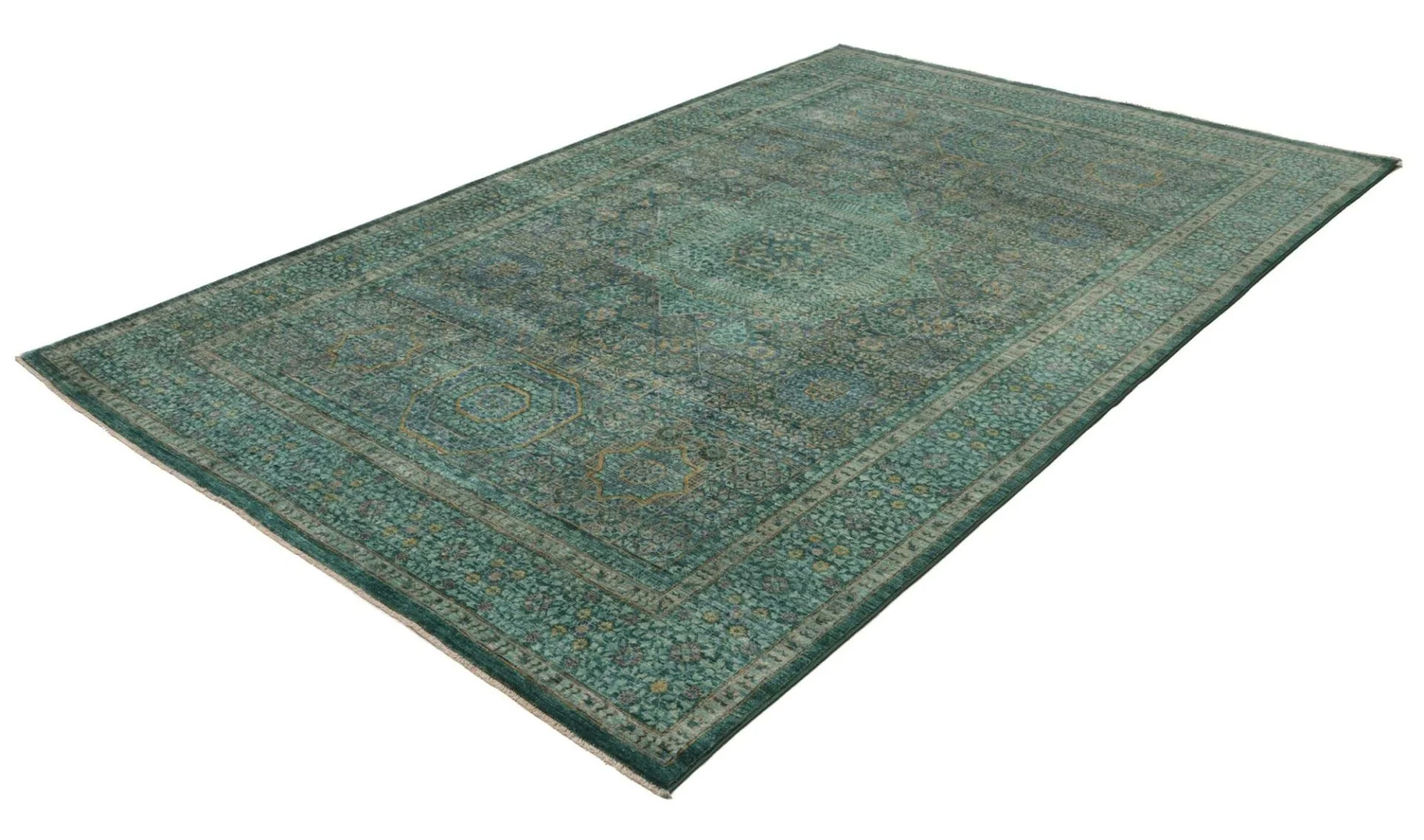 orientteppich-mamluk-202-x-307-cm-schurwolle-handgeknupft-9 Hand-Knotted Wool Mamluk Pakistani Rug, 202 × 307 cm