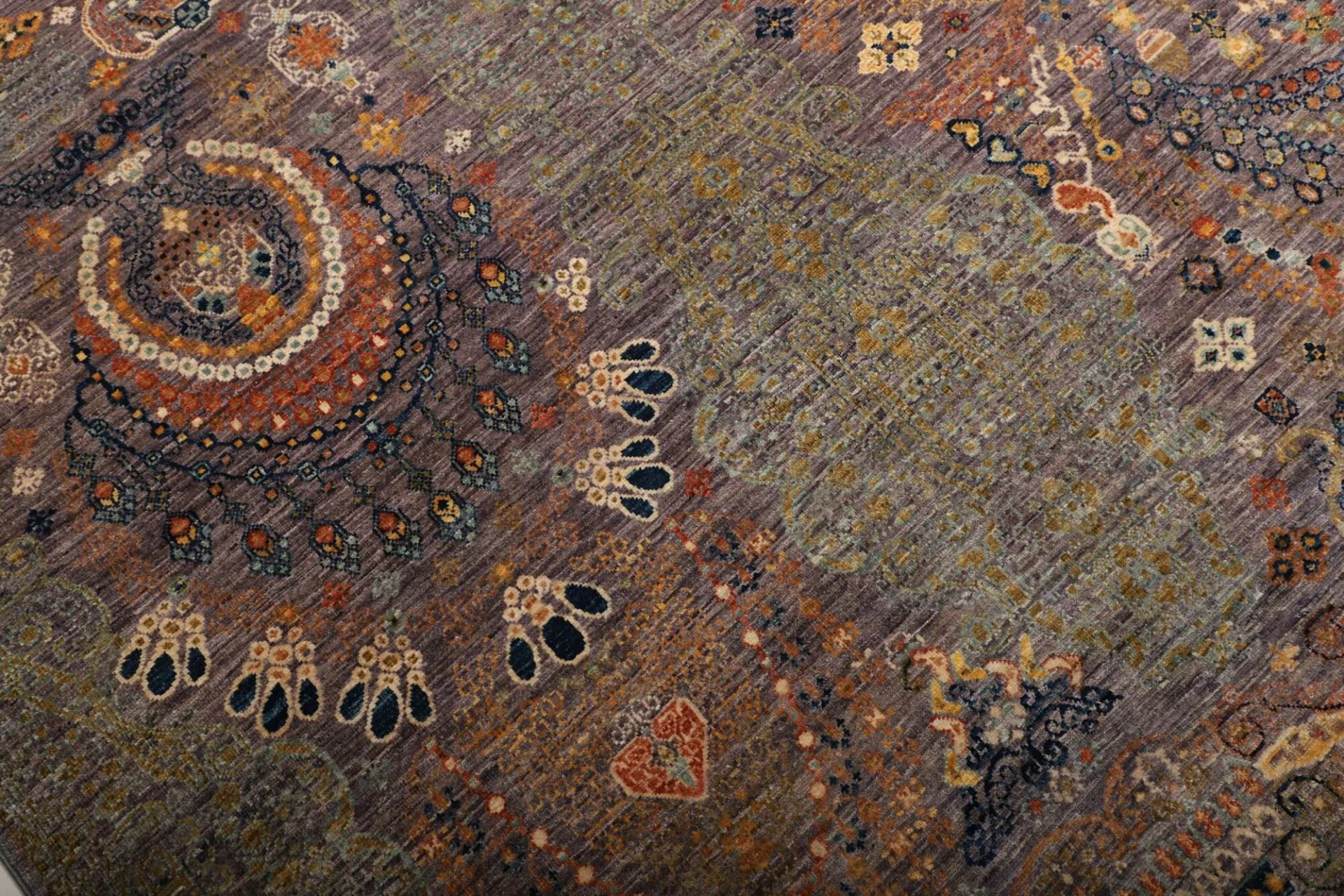 Hand-Knotted Wool Samarkand Pakistani Rug, 248 × 308 cm