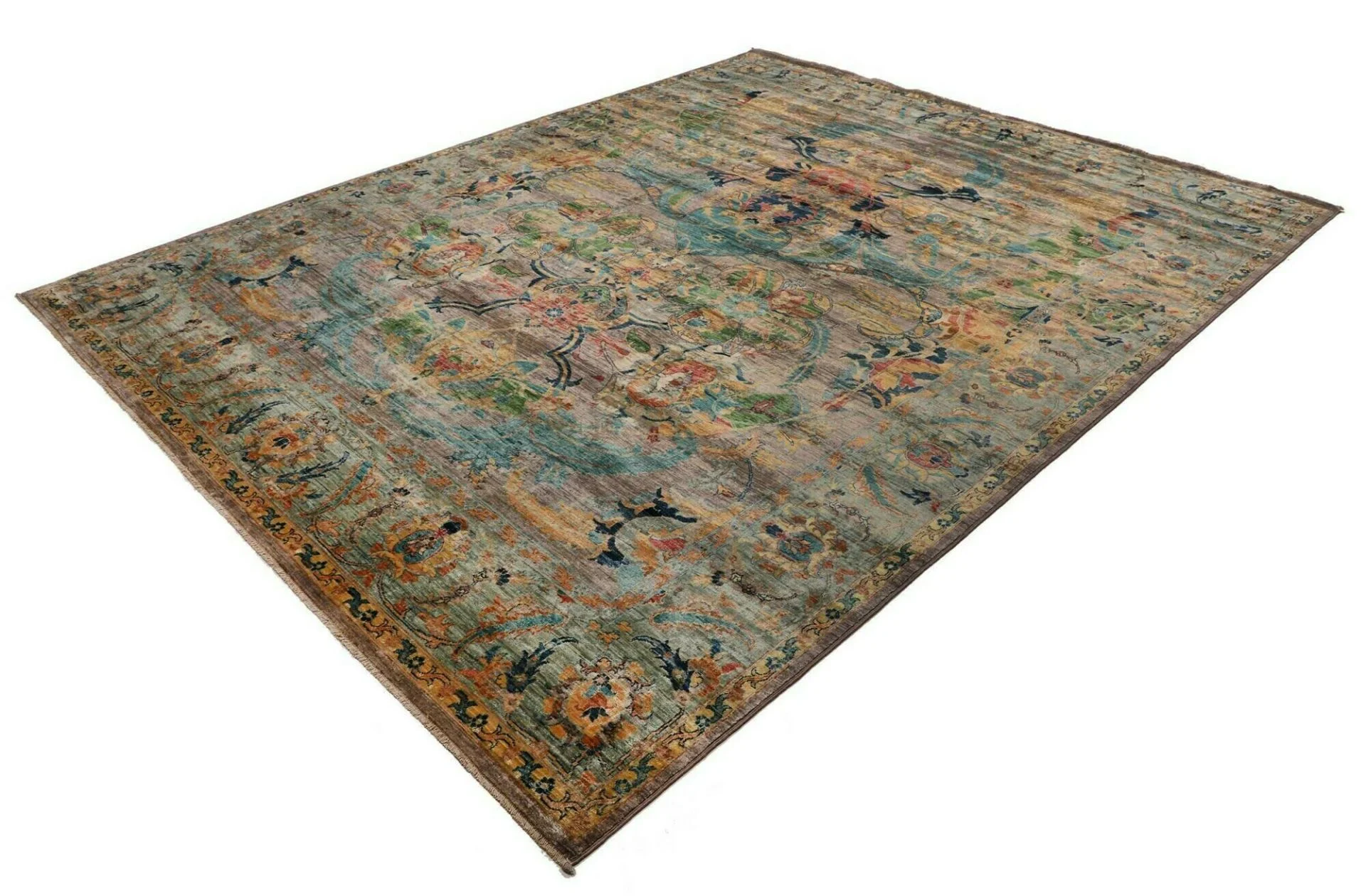 Samarkand Pakistani Rug — hand-knotted, 246 × 303 cm, Wool