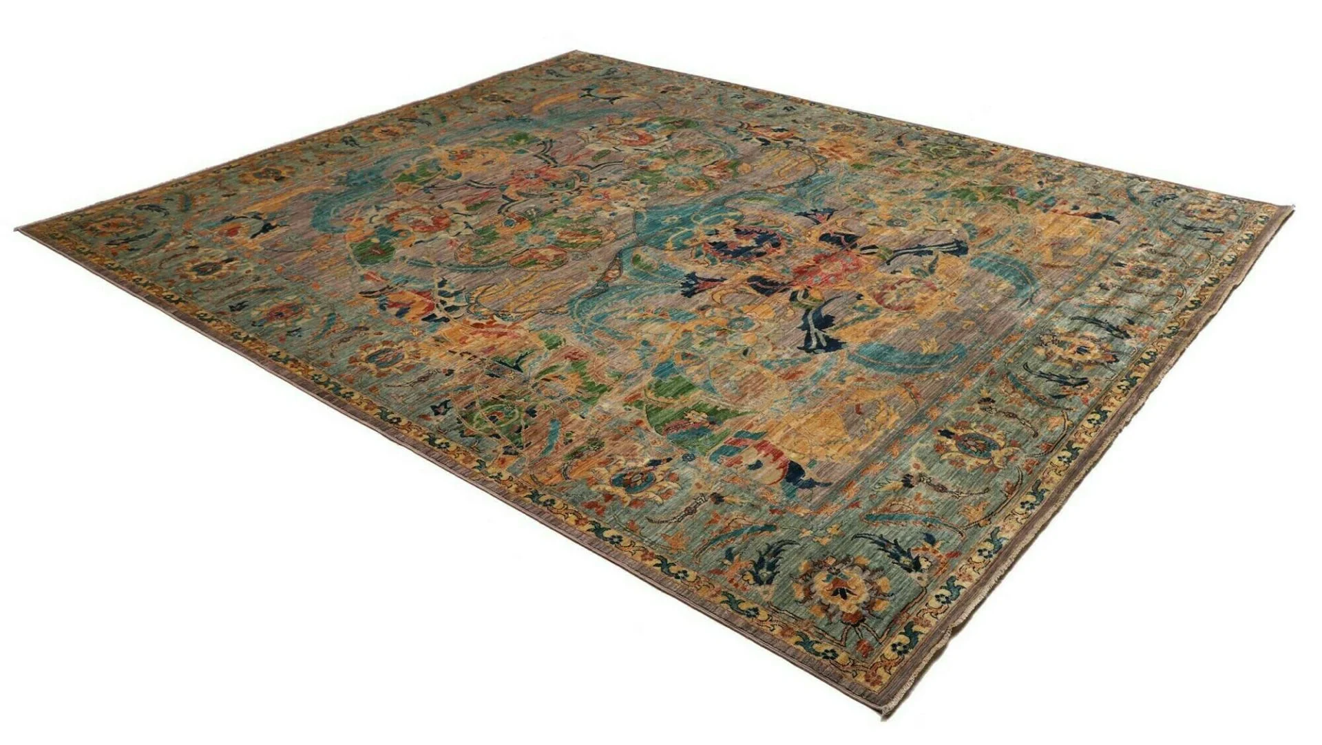 Samarkand Pakistani Rug — hand-knotted, 246 × 303 cm, Wool
