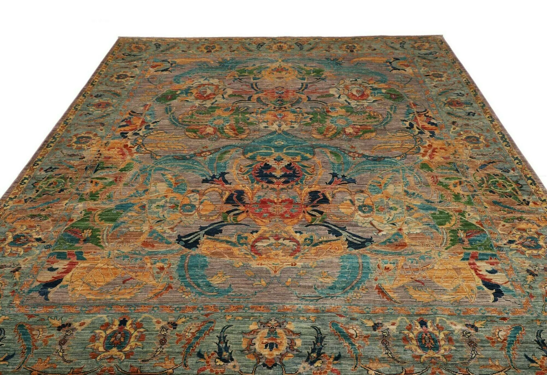 Samarkand Pakistani Rug — hand-knotted, 246 × 303 cm, Wool