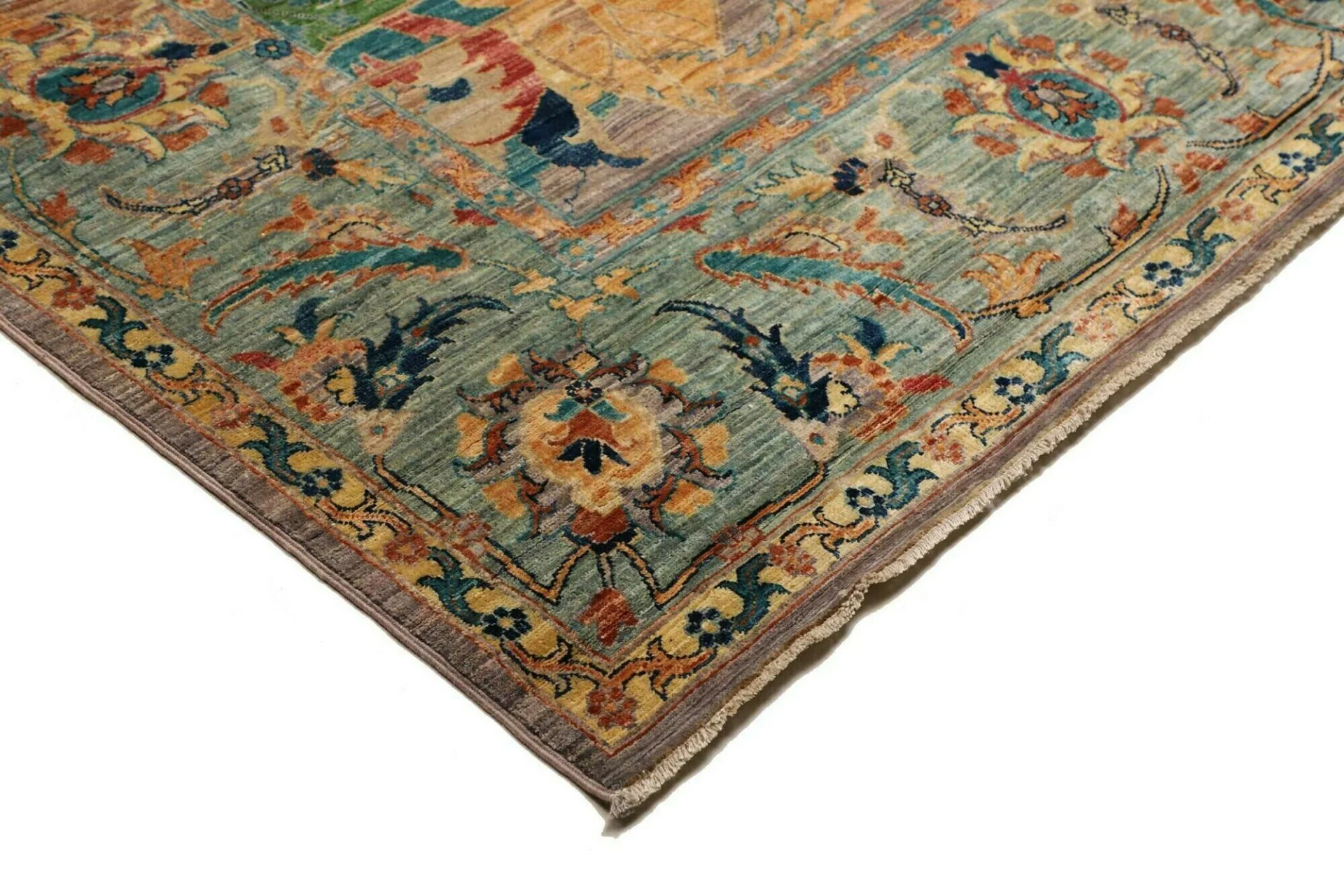 Samarkand Pakistani Rug — hand-knotted, 246 × 303 cm, Wool