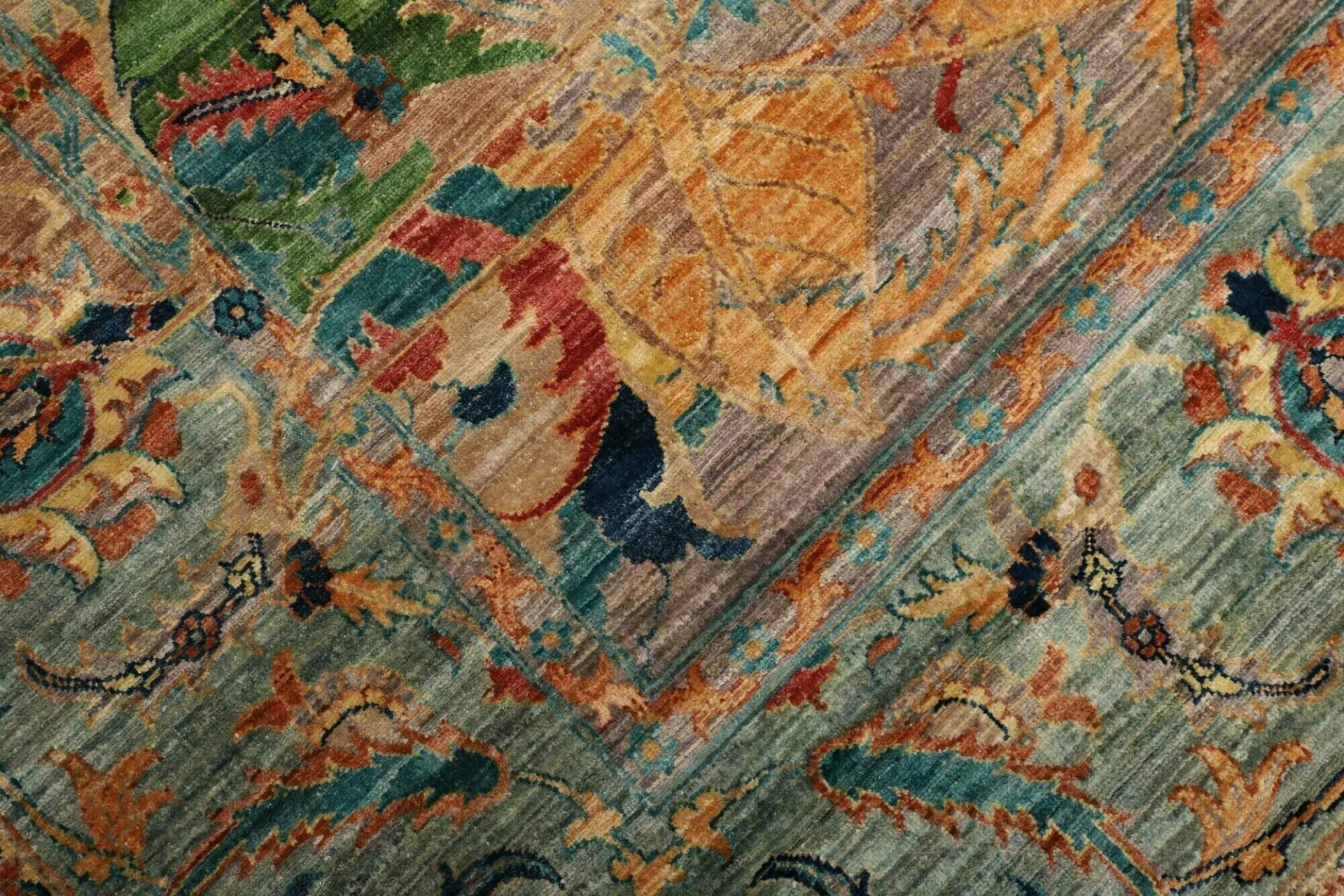 Samarkand Pakistani Rug — hand-knotted, 246 × 303 cm, Wool