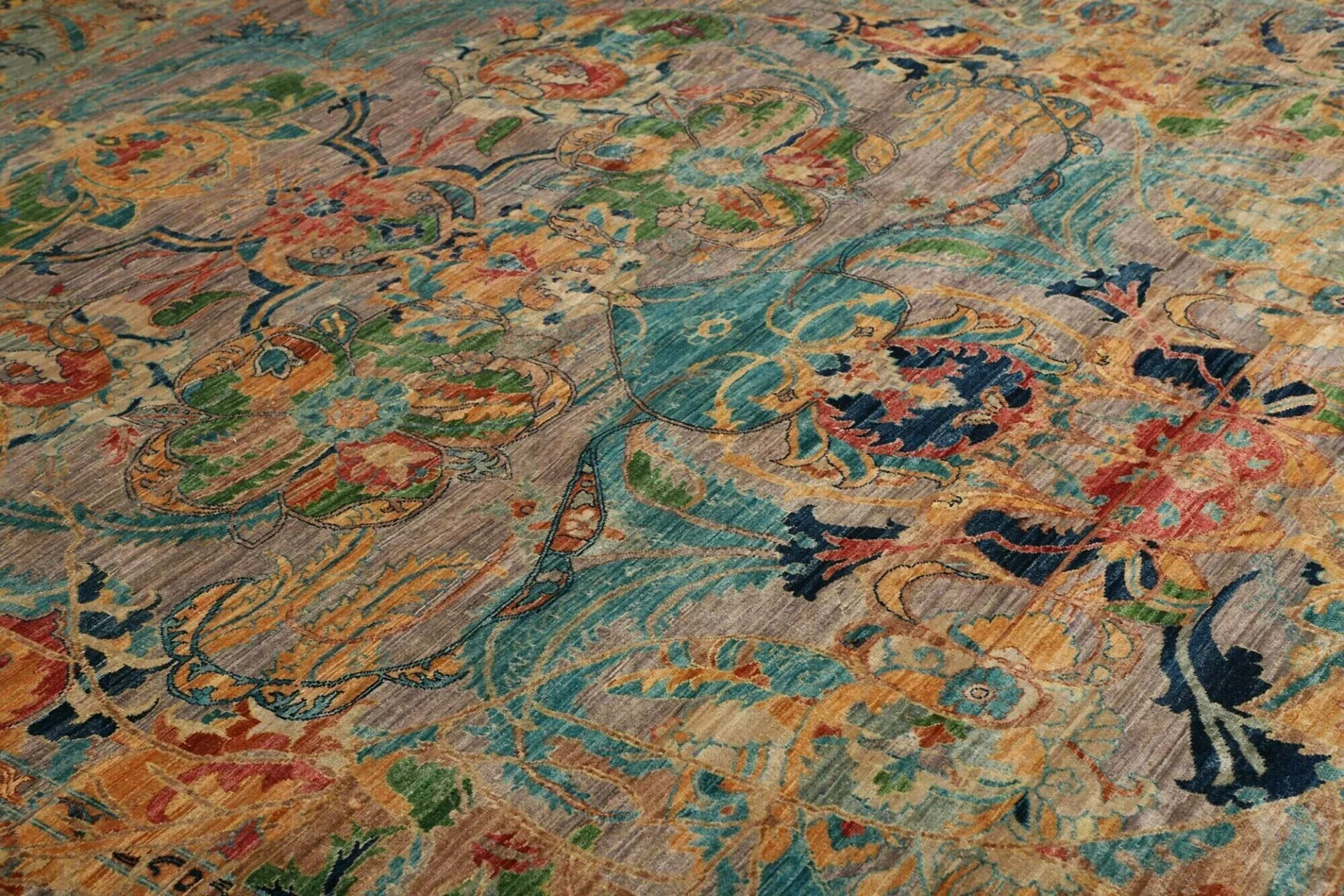 Samarkand Pakistani Rug — hand-knotted, 246 × 303 cm, Wool