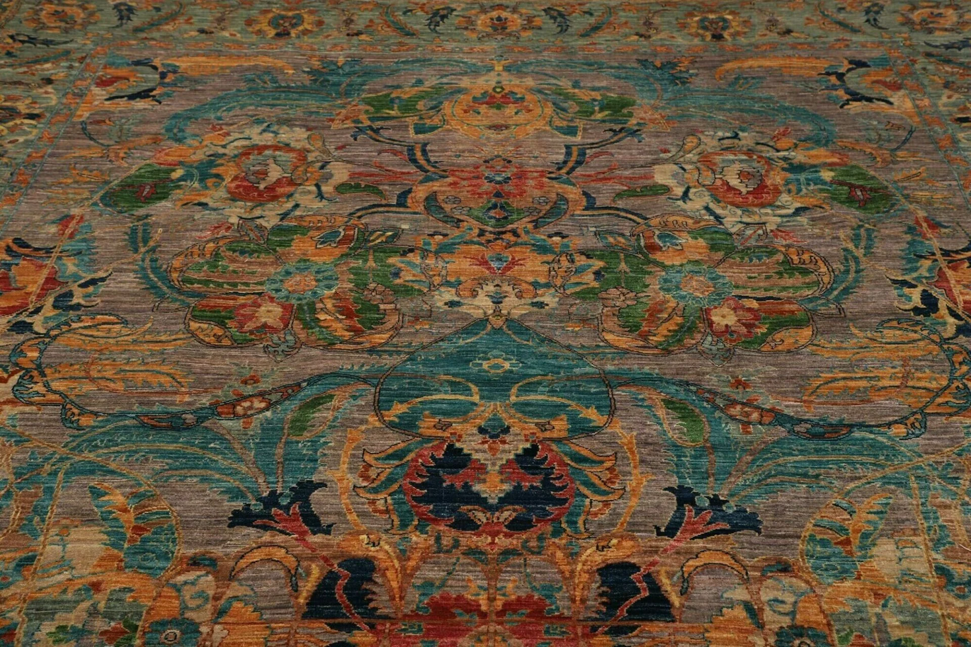 Samarkand Pakistani Rug — hand-knotted, 246 × 303 cm, Wool