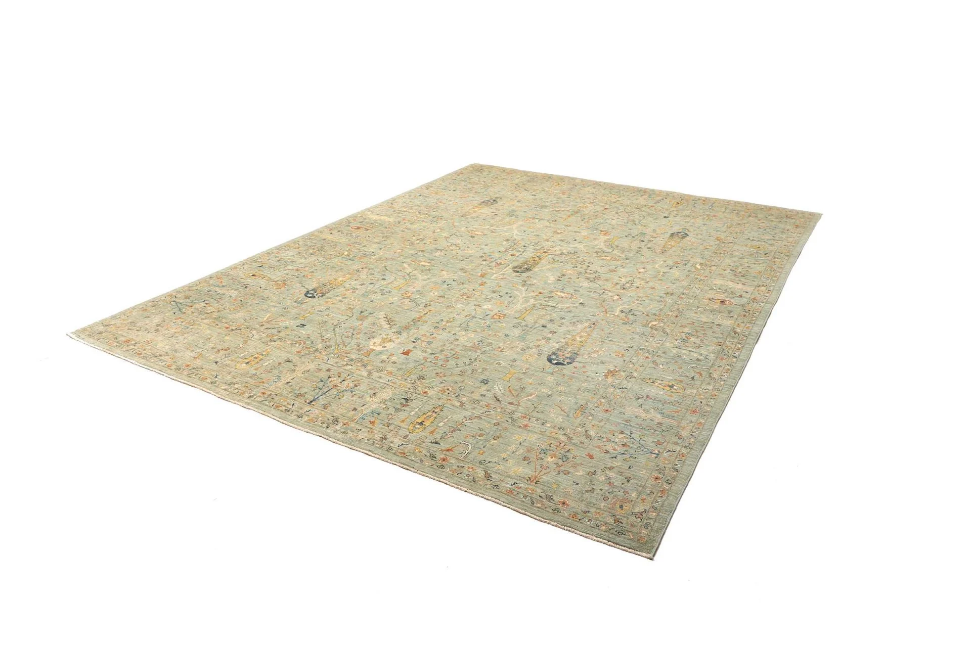 Samarkand Pakistani Rug — hand-knotted, 244 × 303 cm, Wool