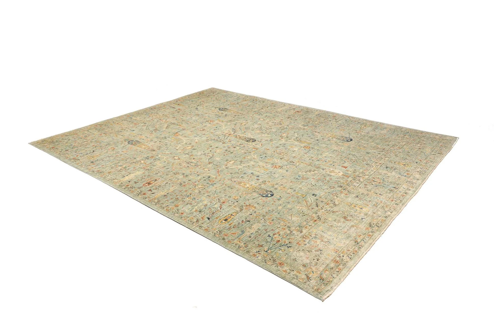 Samarkand Pakistani Rug — hand-knotted, 244 × 303 cm, Wool