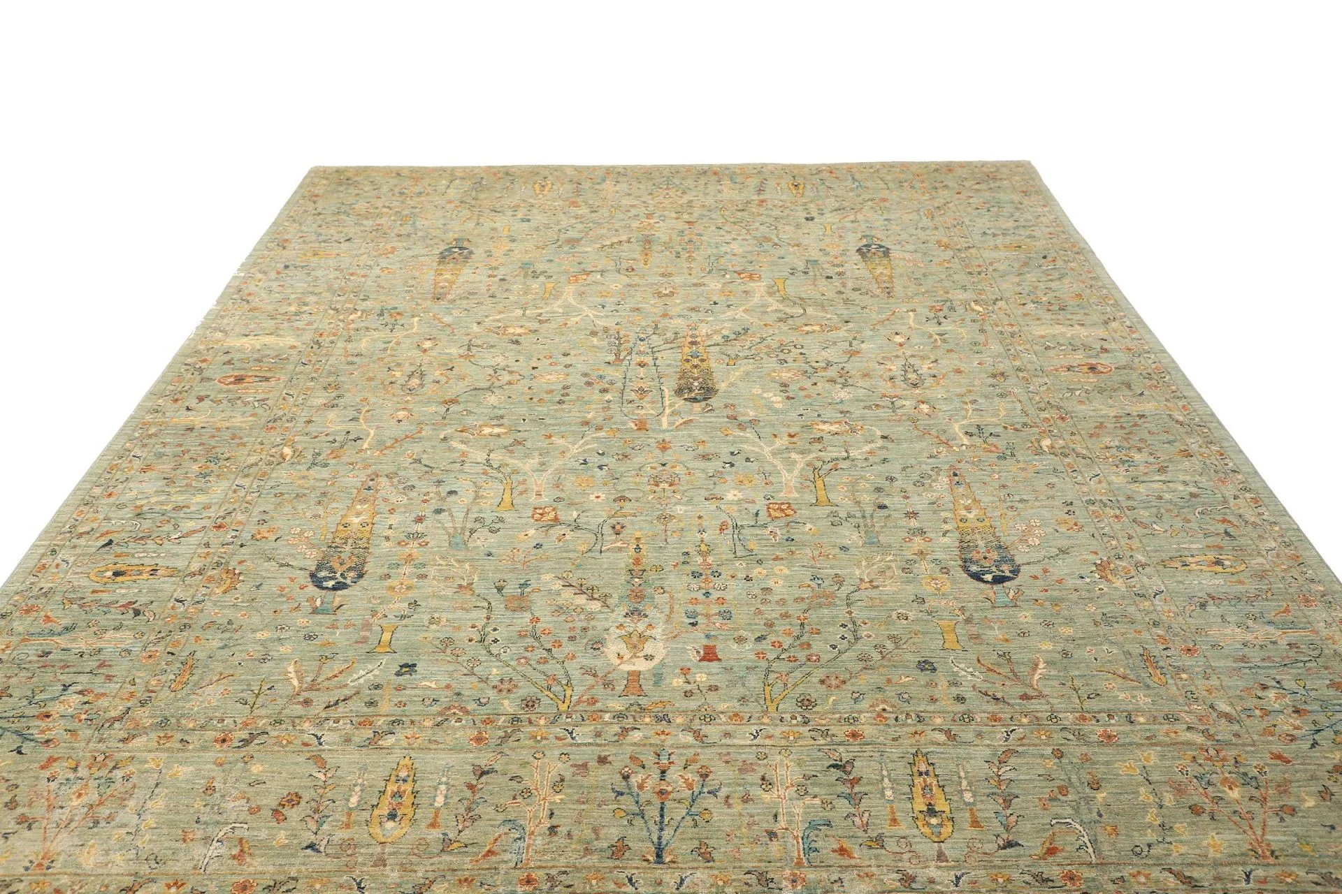 Samarkand Pakistani Rug — hand-knotted, 244 × 303 cm, Wool