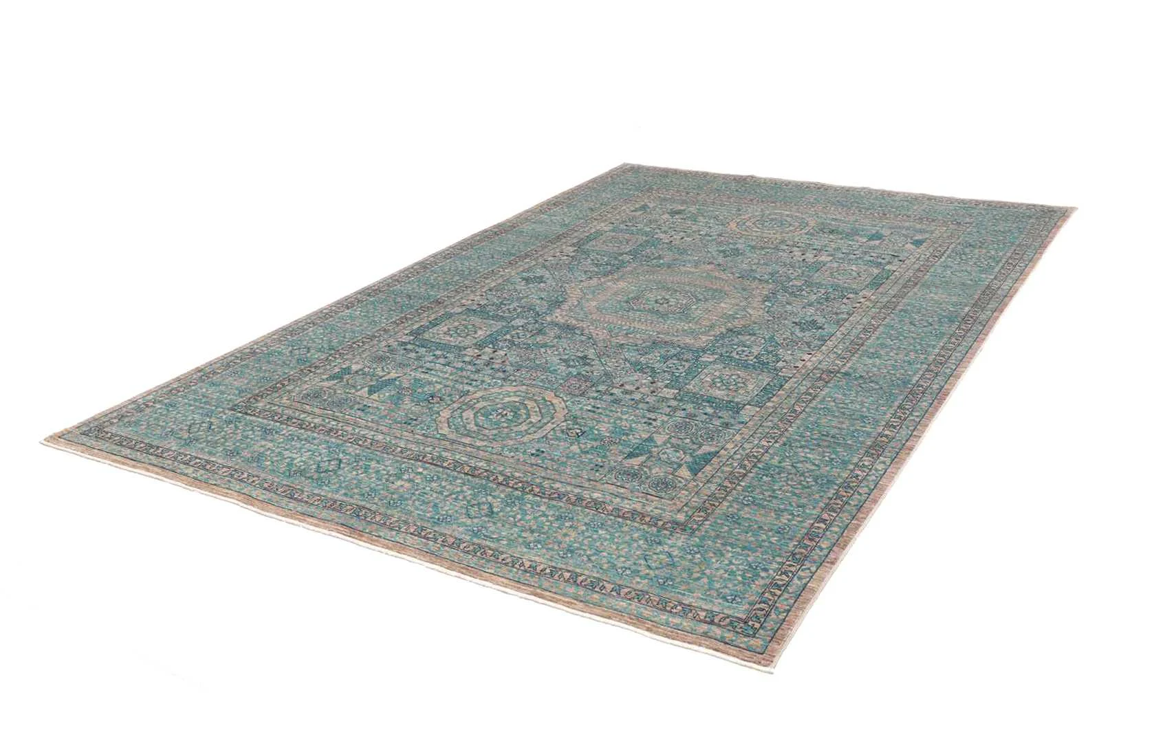 orientteppich-mamluk-208-x-304-cm-schurwolle-handgeknupft-braun-5 Mamluk Pakistani Rug — hand-knotted, 208 × 304 cm, Wool