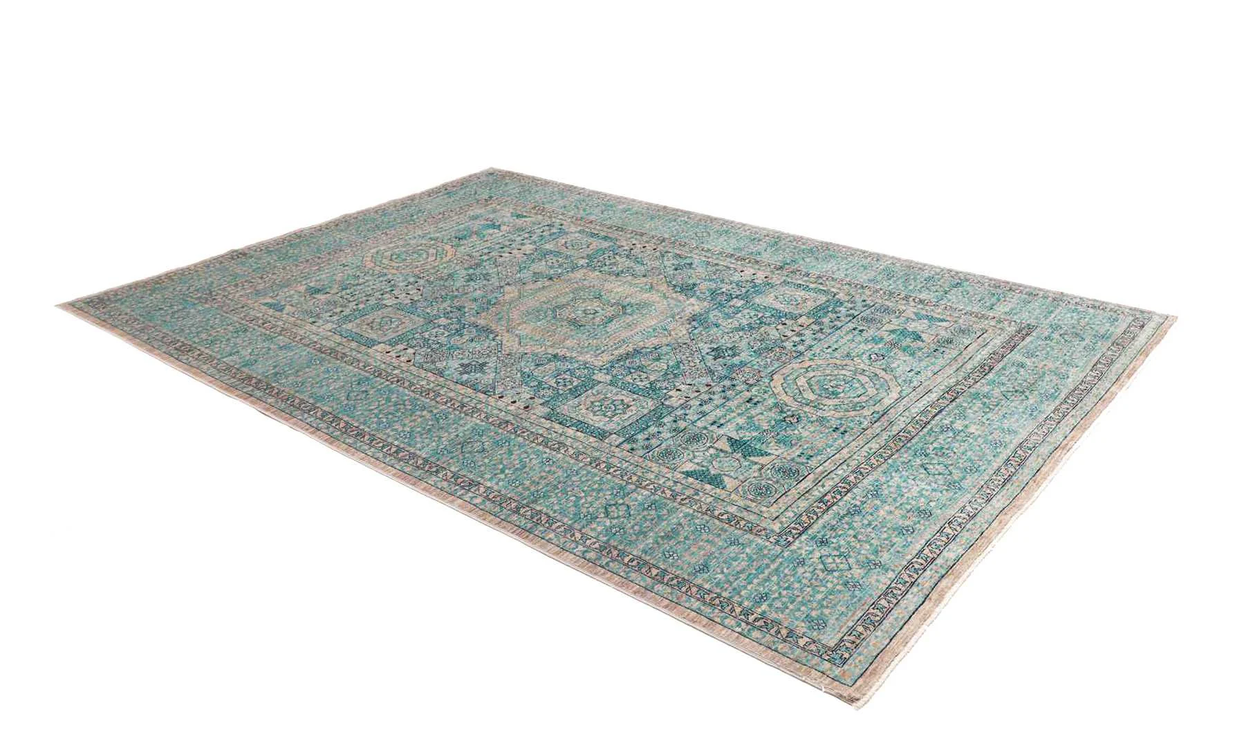 orientteppich-mamluk-208-x-304-cm-schurwolle-handgeknupft-braun-7 Mamluk Pakistani Rug — hand-knotted, 208 × 304 cm, Wool