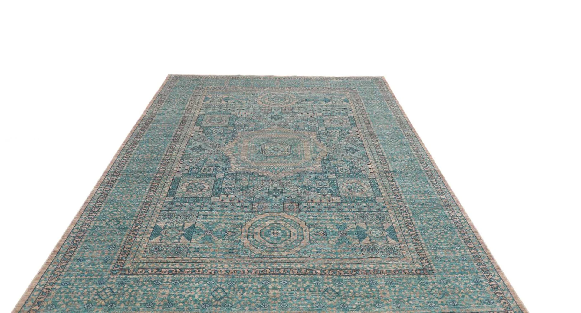 orientteppich-mamluk-208-x-304-cm-schurwolle-handgeknupft-braun-9 Mamluk Pakistani Rug — hand-knotted, 208 × 304 cm, Wool