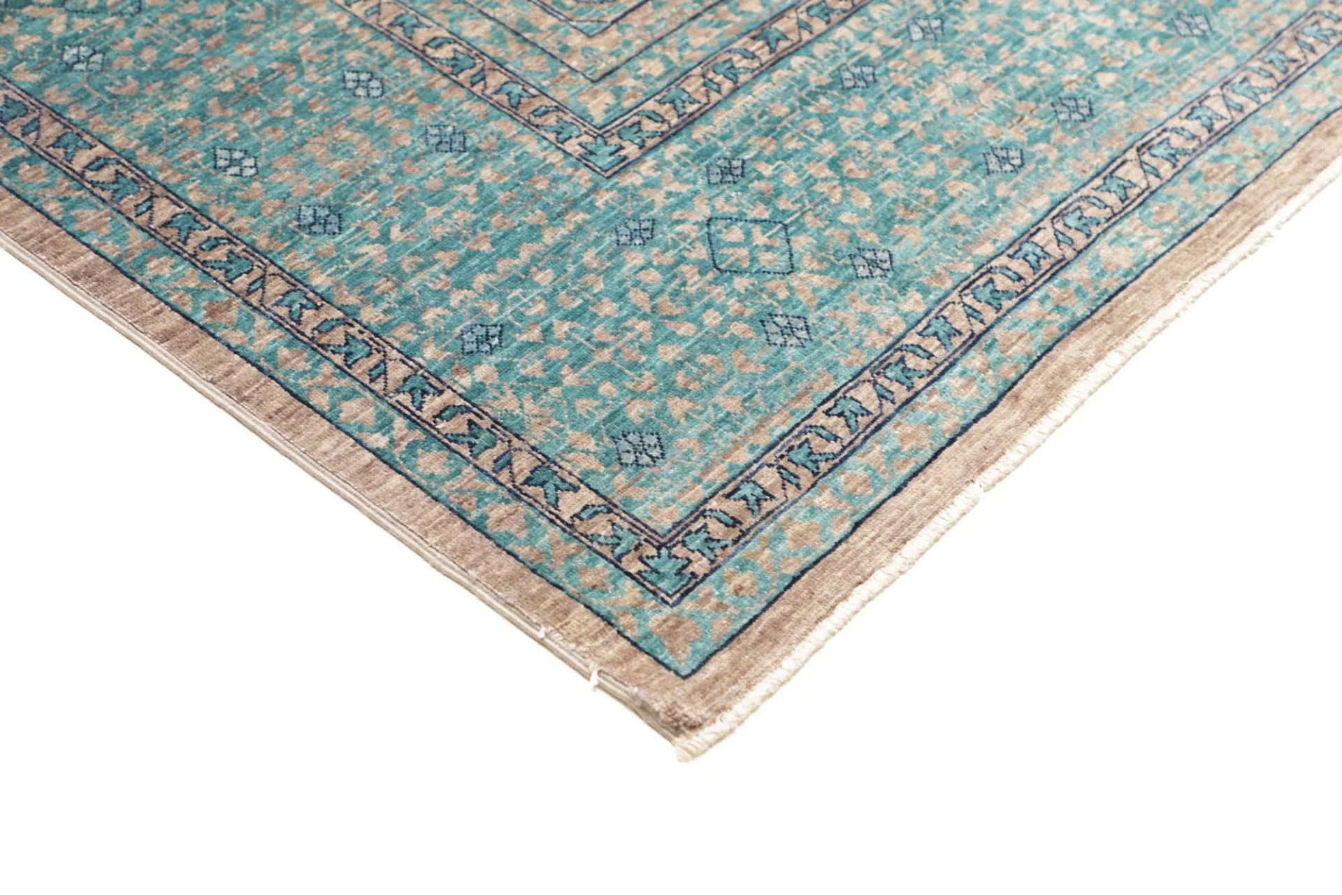 orientteppich-mamluk-208-x-304-cm-schurwolle-handgeknupft-braun-10 Mamluk Pakistani Rug — hand-knotted, 208 × 304 cm, Wool