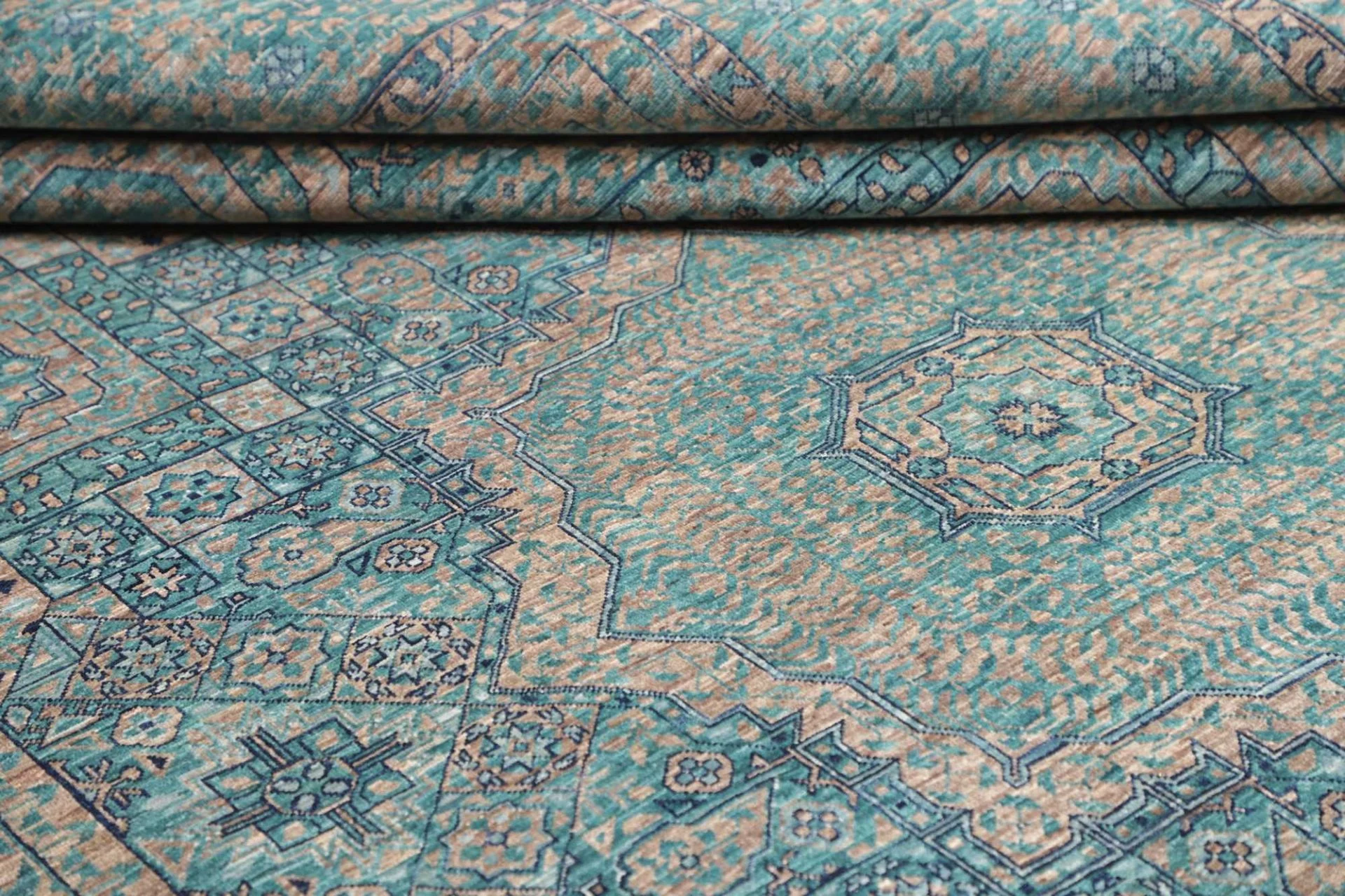 orientteppich-mamluk-208-x-304-cm-schurwolle-handgeknupft-braun-19 Mamluk Pakistani Rug — hand-knotted, 208 × 304 cm, Wool
