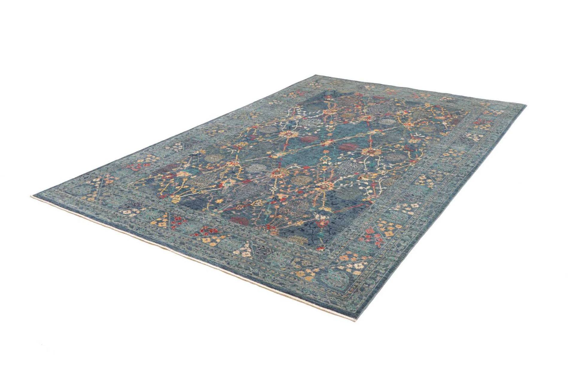 Samarkand Pakistani Rug 203 × 296 cm, Wool, hand-knotted