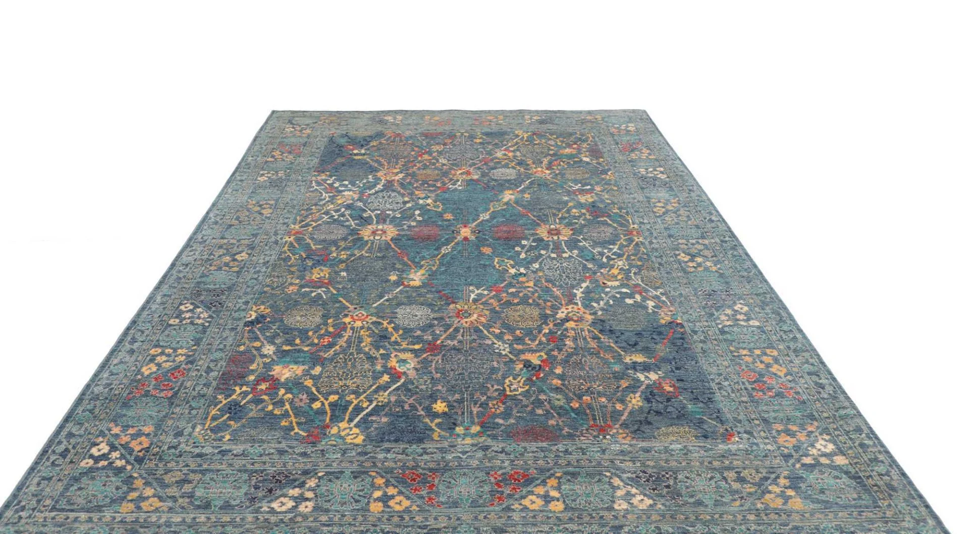 Samarkand Pakistani Rug 203 × 296 cm, Wool, hand-knotted