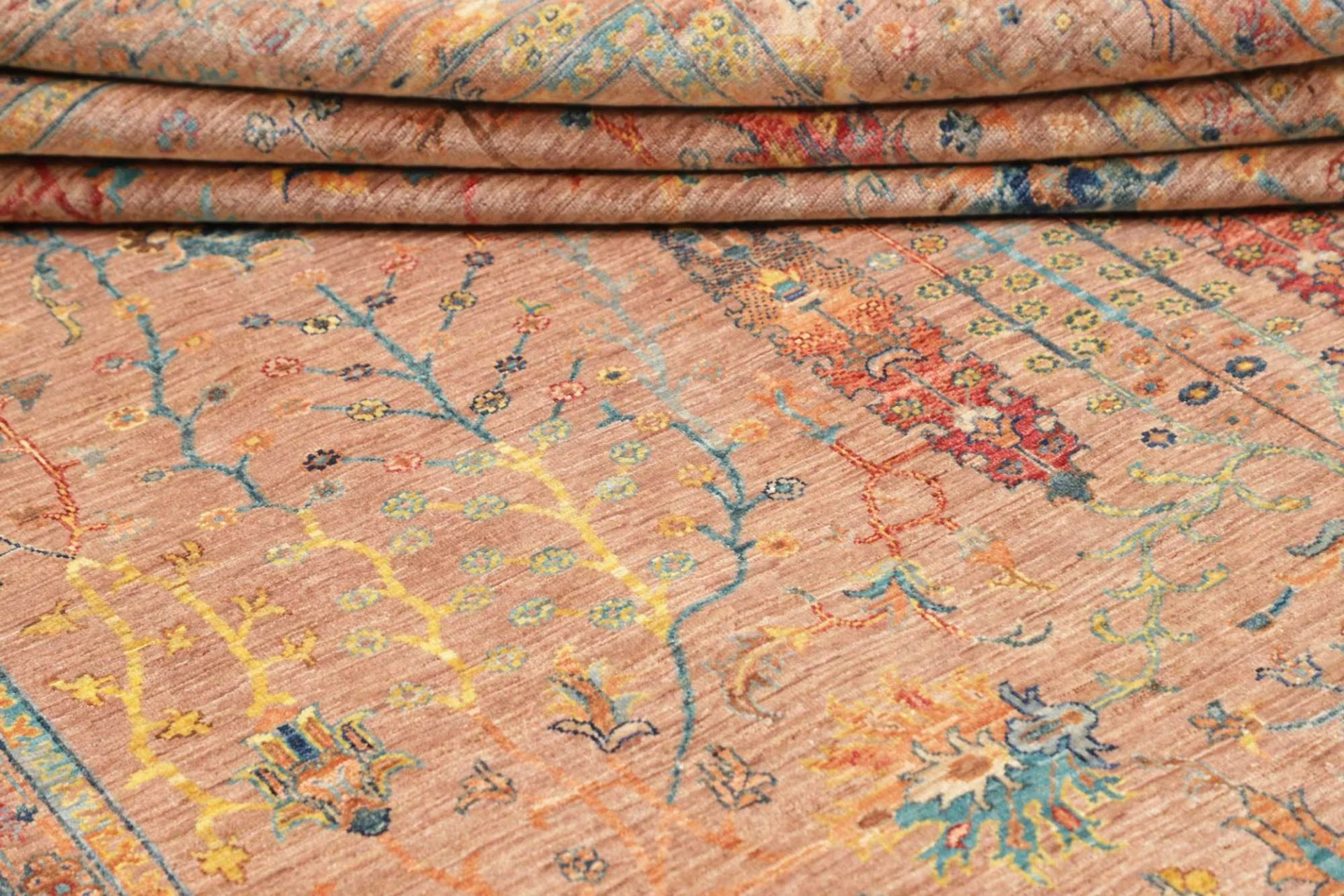 Samarkand Pakistani Rug — hand-knotted, 203 × 292 cm, Wool