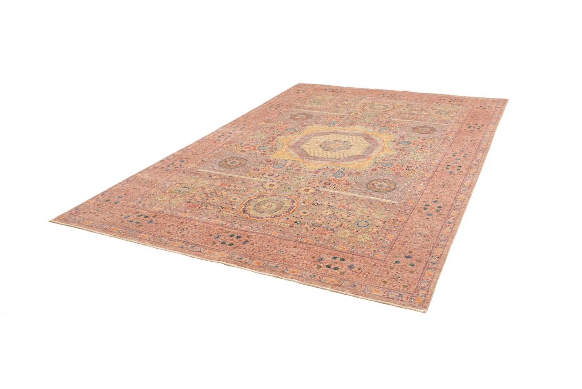 orientteppich-mamluk-206-x-297-cm-schurwolle-handgeknupft-braun-5 Mamluk Pakistani Rug — hand-knotted, 206 × 297 cm, Wool
