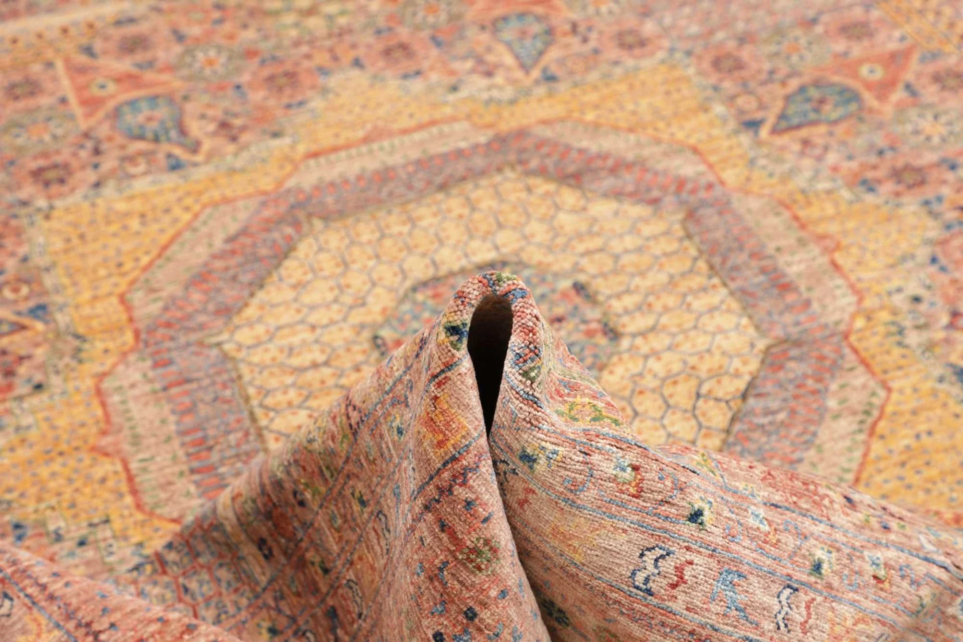 orientteppich-mamluk-206-x-297-cm-schurwolle-handgeknupft-braun-18 Mamluk Pakistani Rug — hand-knotted, 206 × 297 cm, Wool